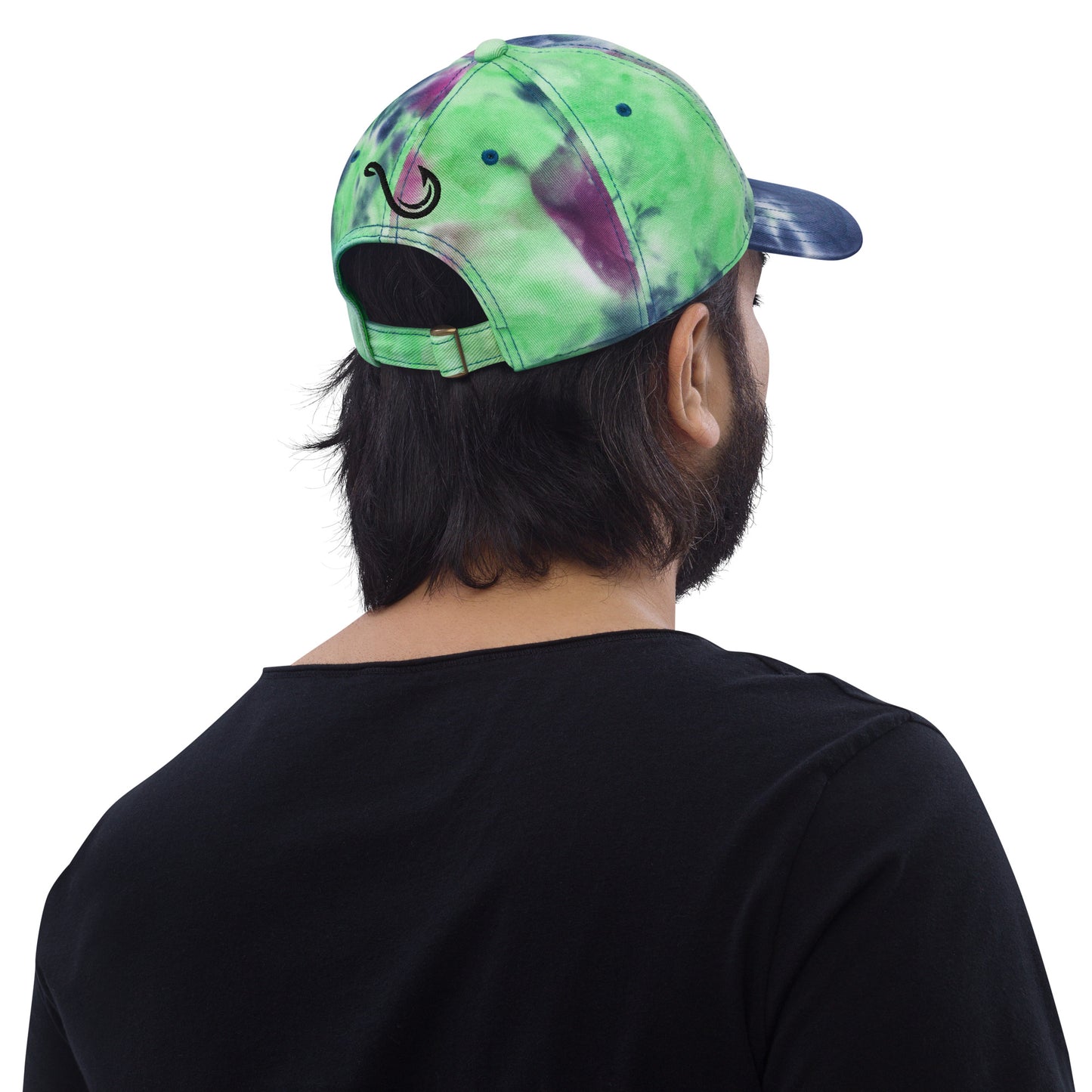 Fishing California, Japanese katakana, lure Tie dye hat