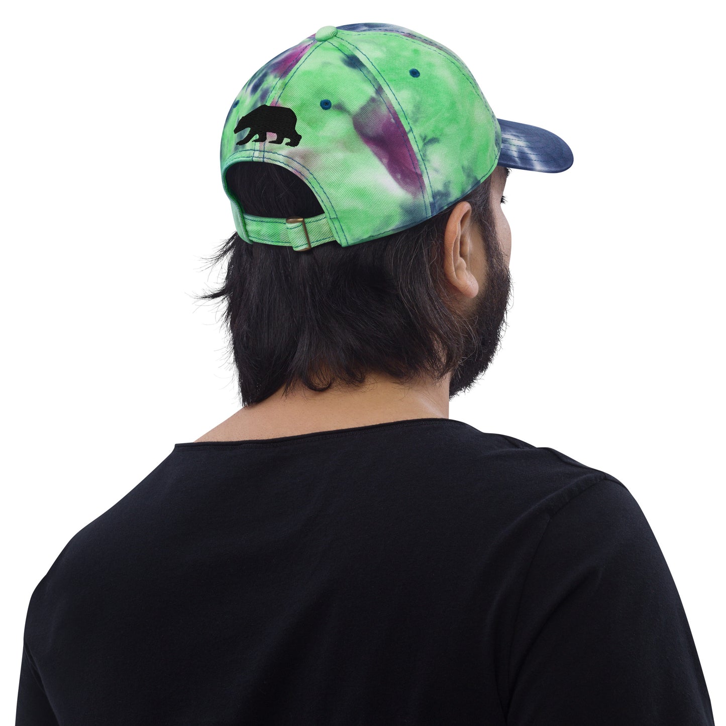 California Grizzly Bear Japanese Katakana Tie dye hat