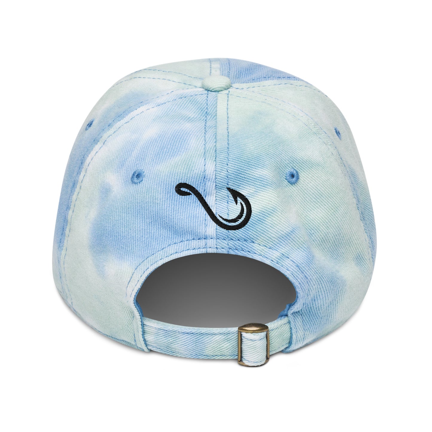 Fishing California, Japanese katakana, lure Tie dye hat