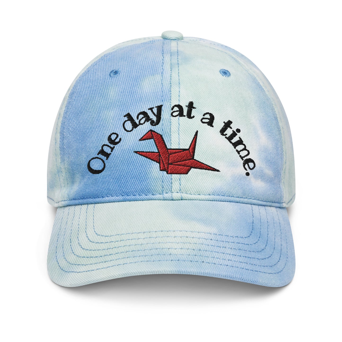 ORIGAMI, orizuru,  cranes, Tie dye hat