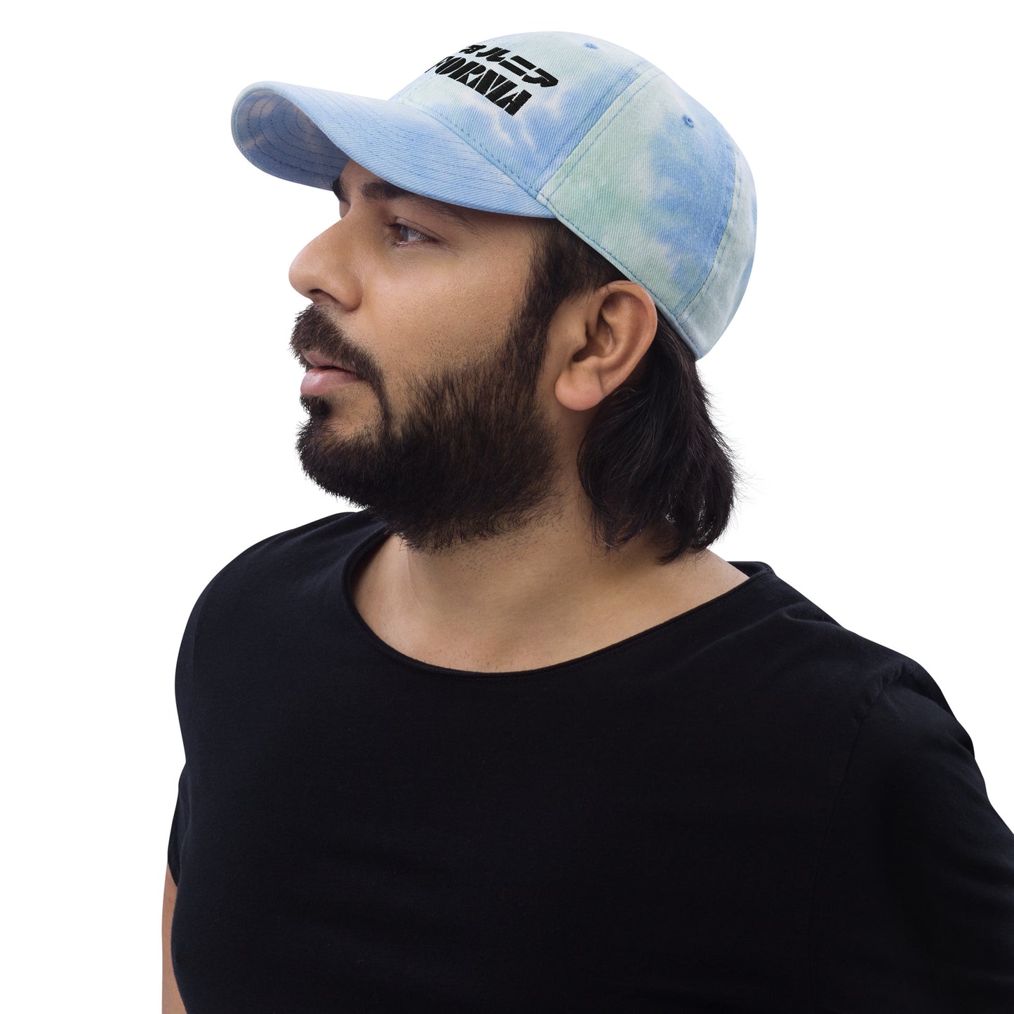 California Grizzly Bear Japanese Katakana Tie dye hat