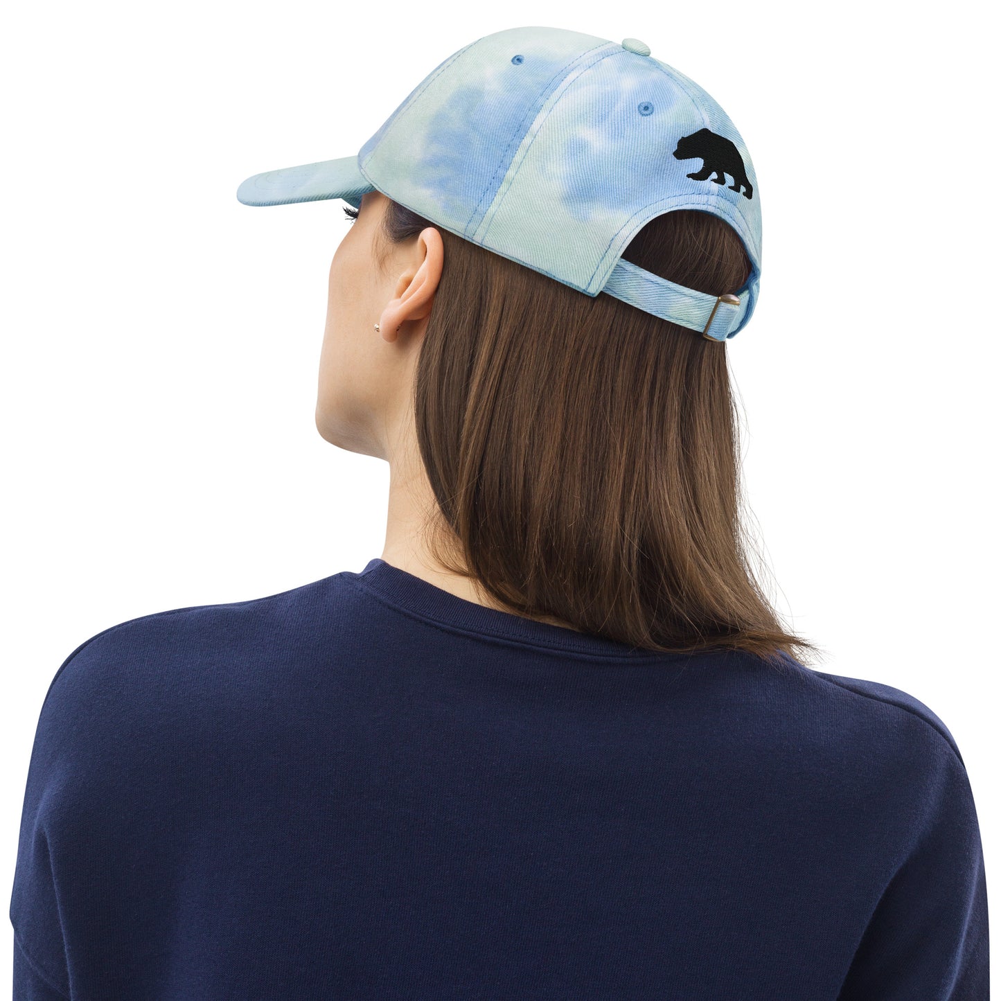 California Grizzly Bear Japanese Katakana Tie dye hat