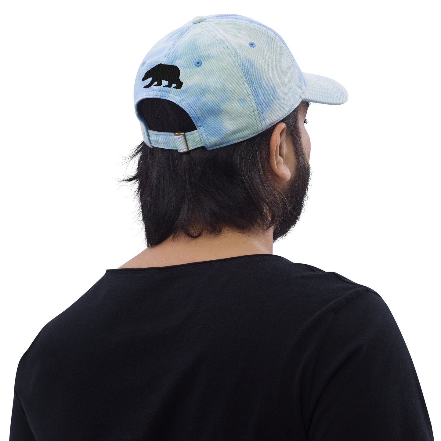 California Grizzly Bear Japanese Katakana Tie dye hat