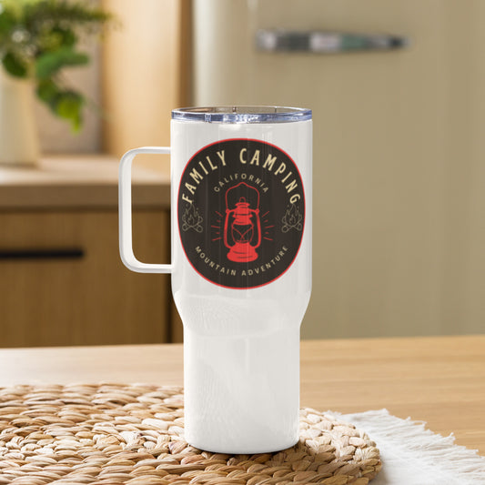 Camping mug with a handle