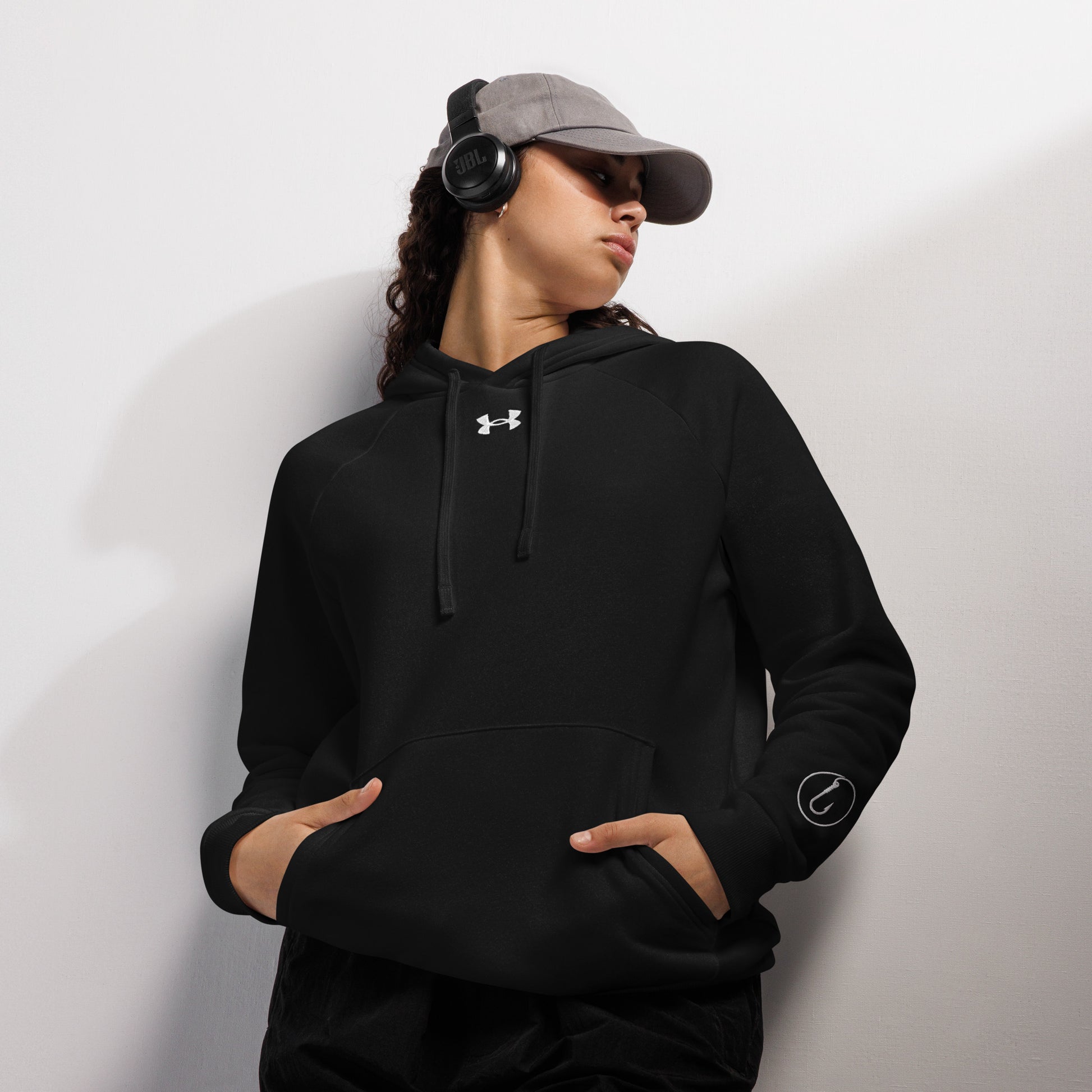 Under Armour® hoodie, Fishing Straw hat Skeleton, Fishing Tattoo, Fishing Addict, Fishing Gift, Fishing Hoodie, Fishy hoodie, Best Seller,