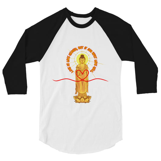 Japanese, Buddha, Oshakasama  3/4 sleeve raglan shirt