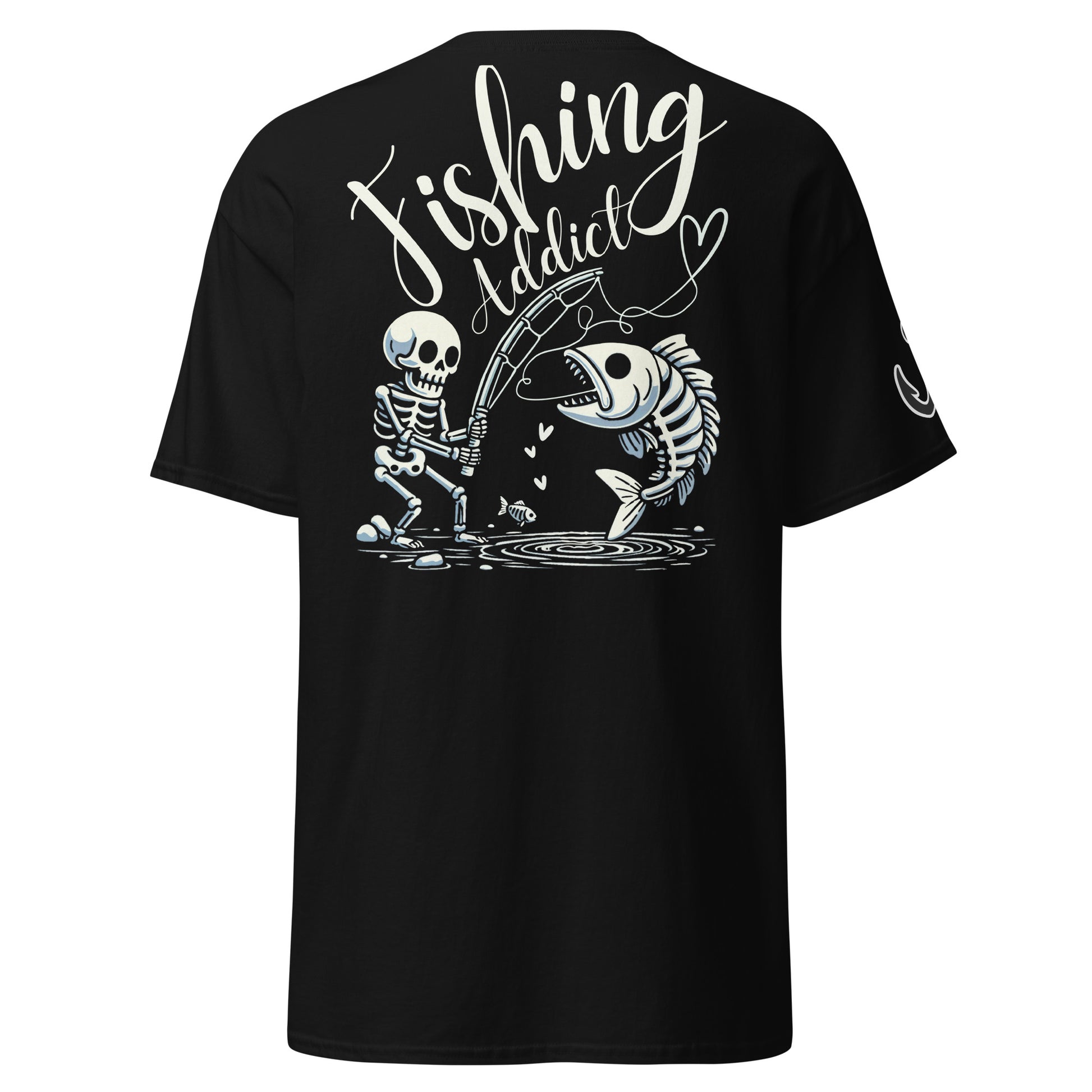 Fishing Skeleton, Fishing Tattoo, Fishing Addict, Fishing Gifts, Fishing Hoodie, Fishy hoodie, Husband Hoodie, Dad Gift, Unisex classic tee