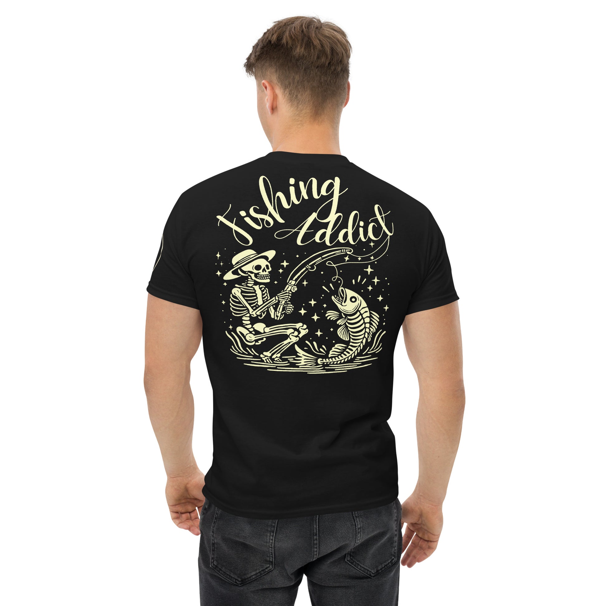 Fishing Straw hat Skeleton, Fishing Tattoo, Fishing Addict, Fishing Gift, Fishing Hoodie, Fishy hoodie, Husband Hoodie, Unisex classic tee