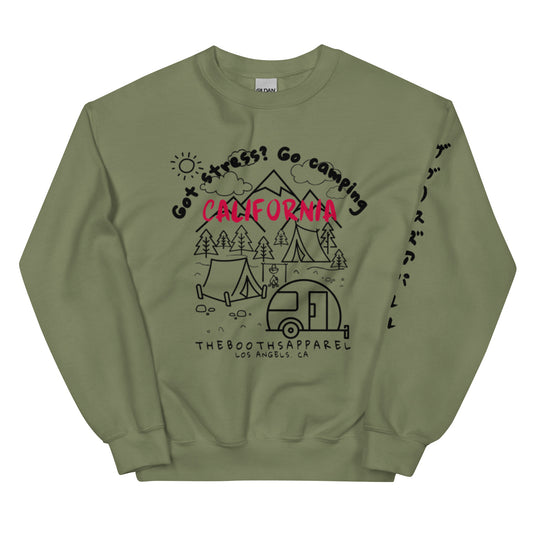 California Got Stress black Unisex Sweatshirt