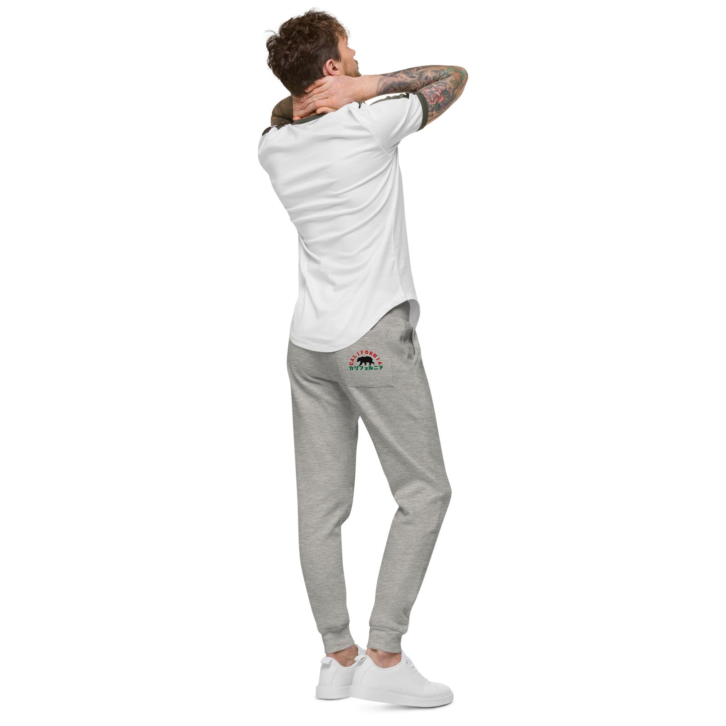 California  Japanese Katakana, graffiti art  Unisex fleece sweatpants