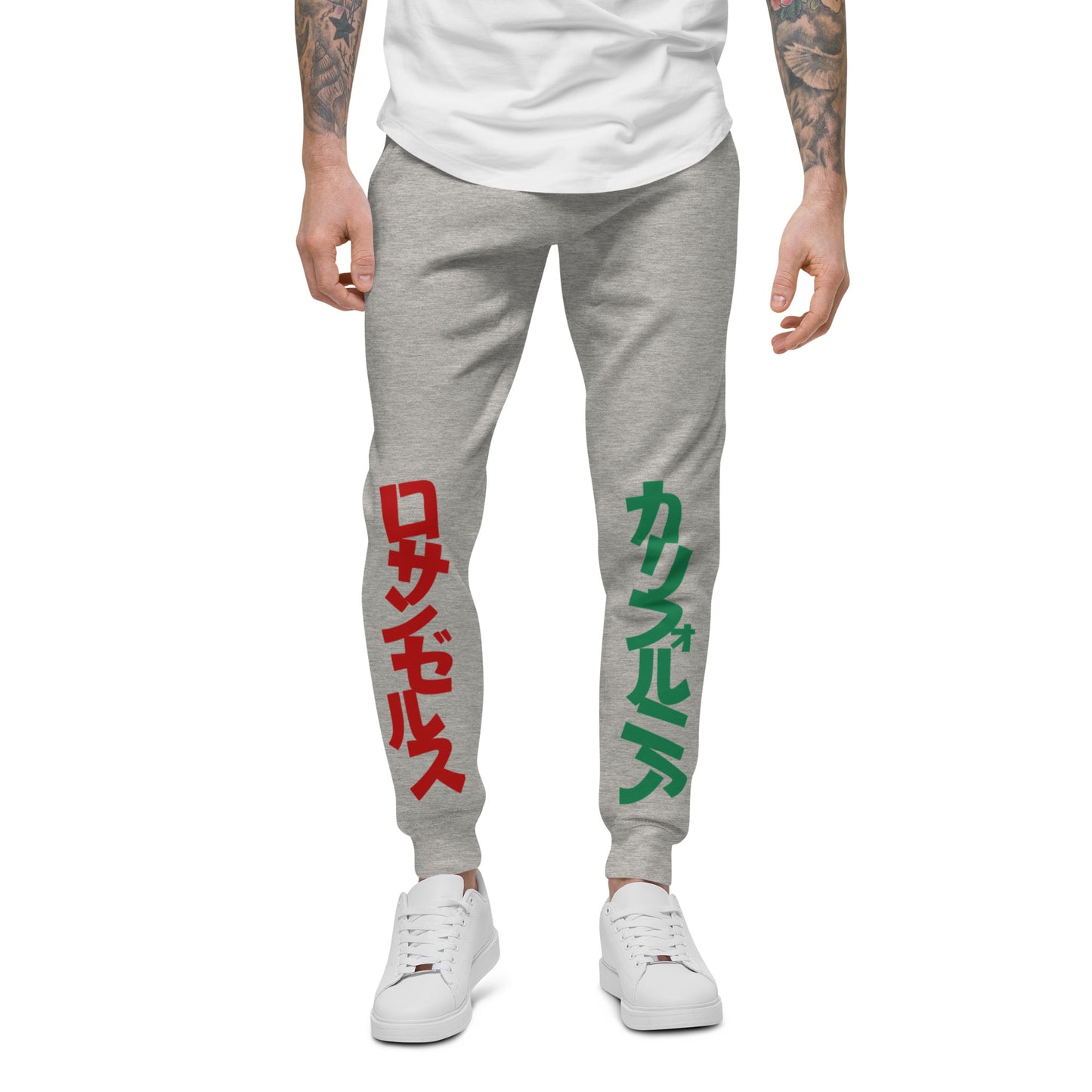 California  Japanese Katakana, graffiti art  Unisex fleece sweatpants