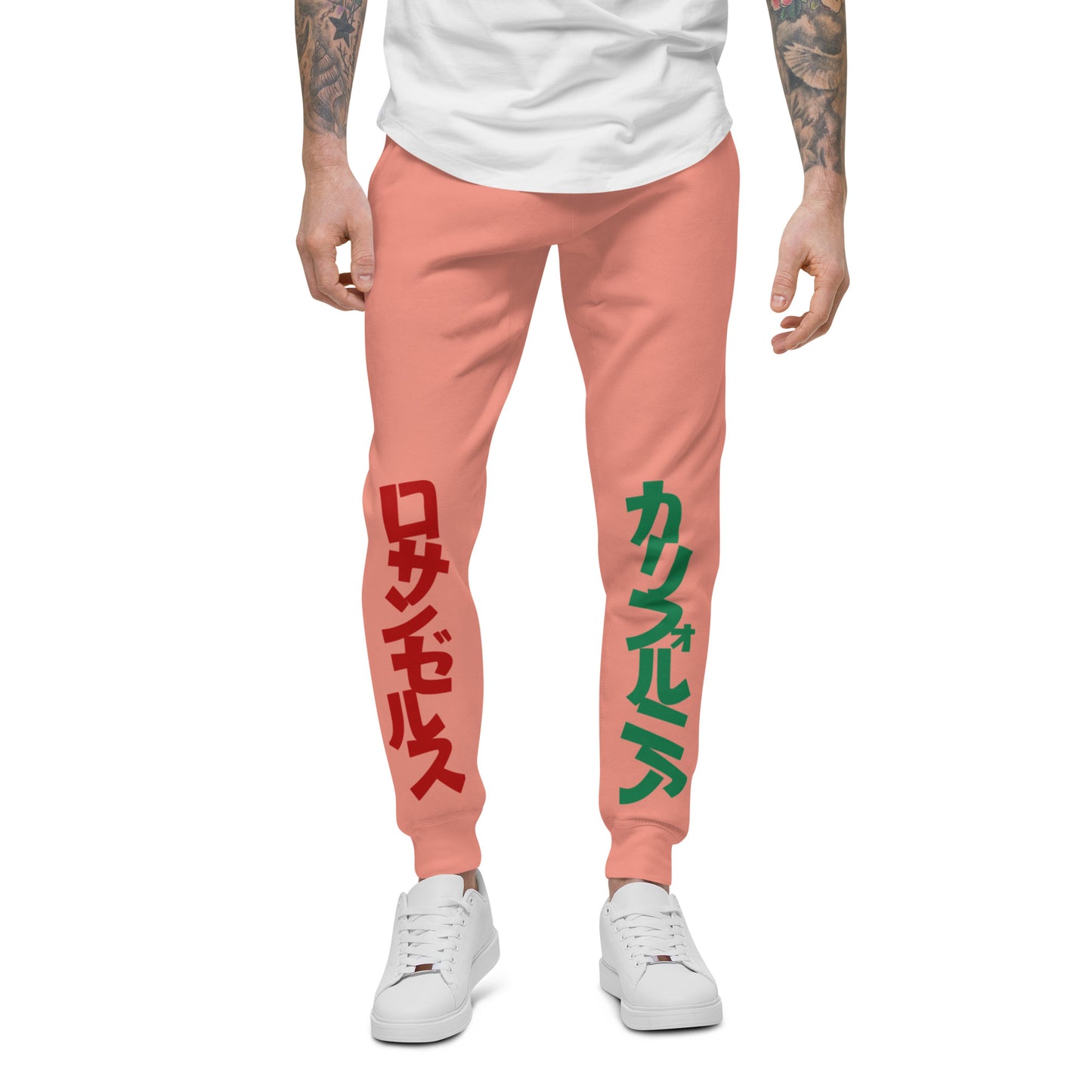 California  Japanese Katakana, graffiti art  Unisex fleece sweatpants