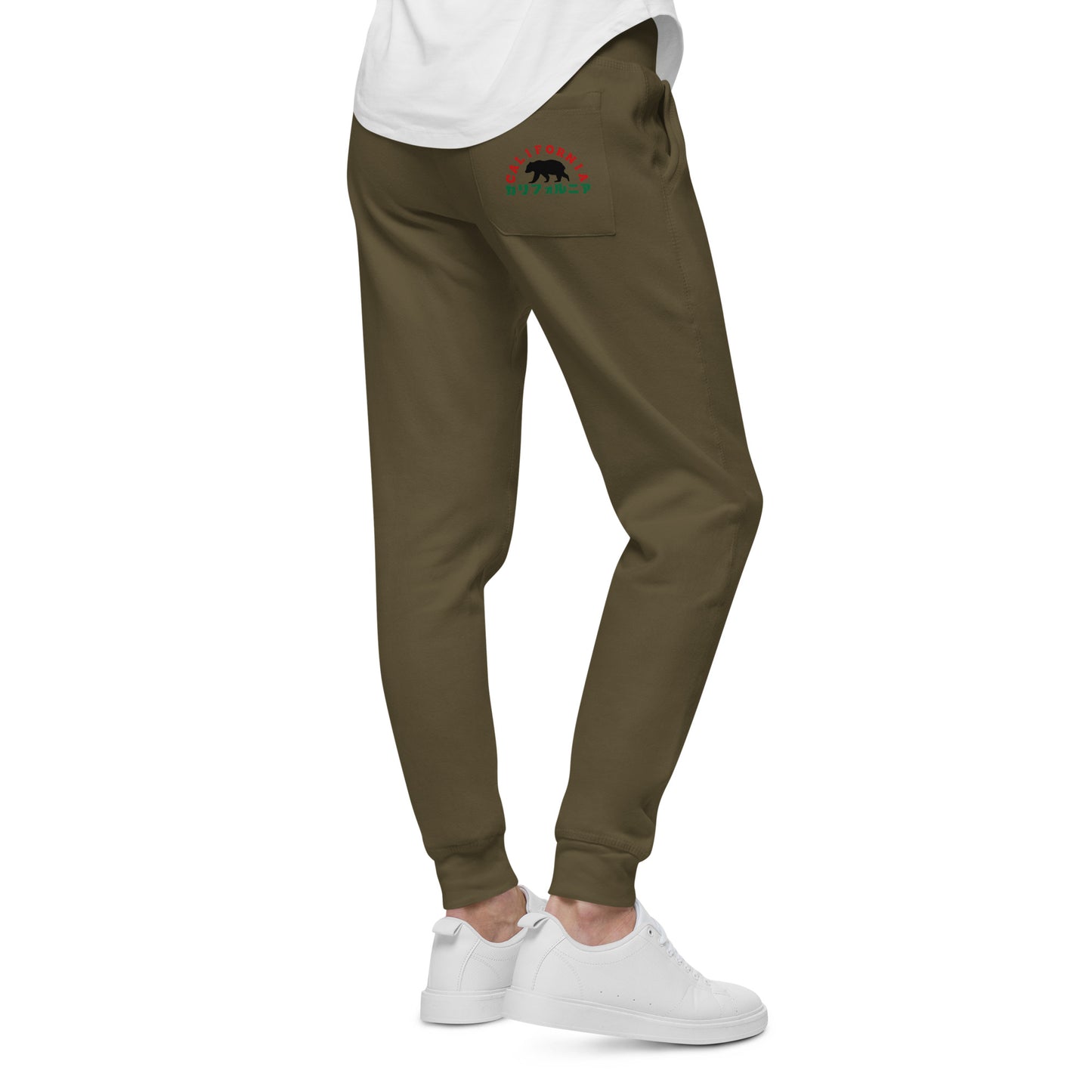 California  Japanese Katakana, graffiti art  Unisex fleece sweatpants