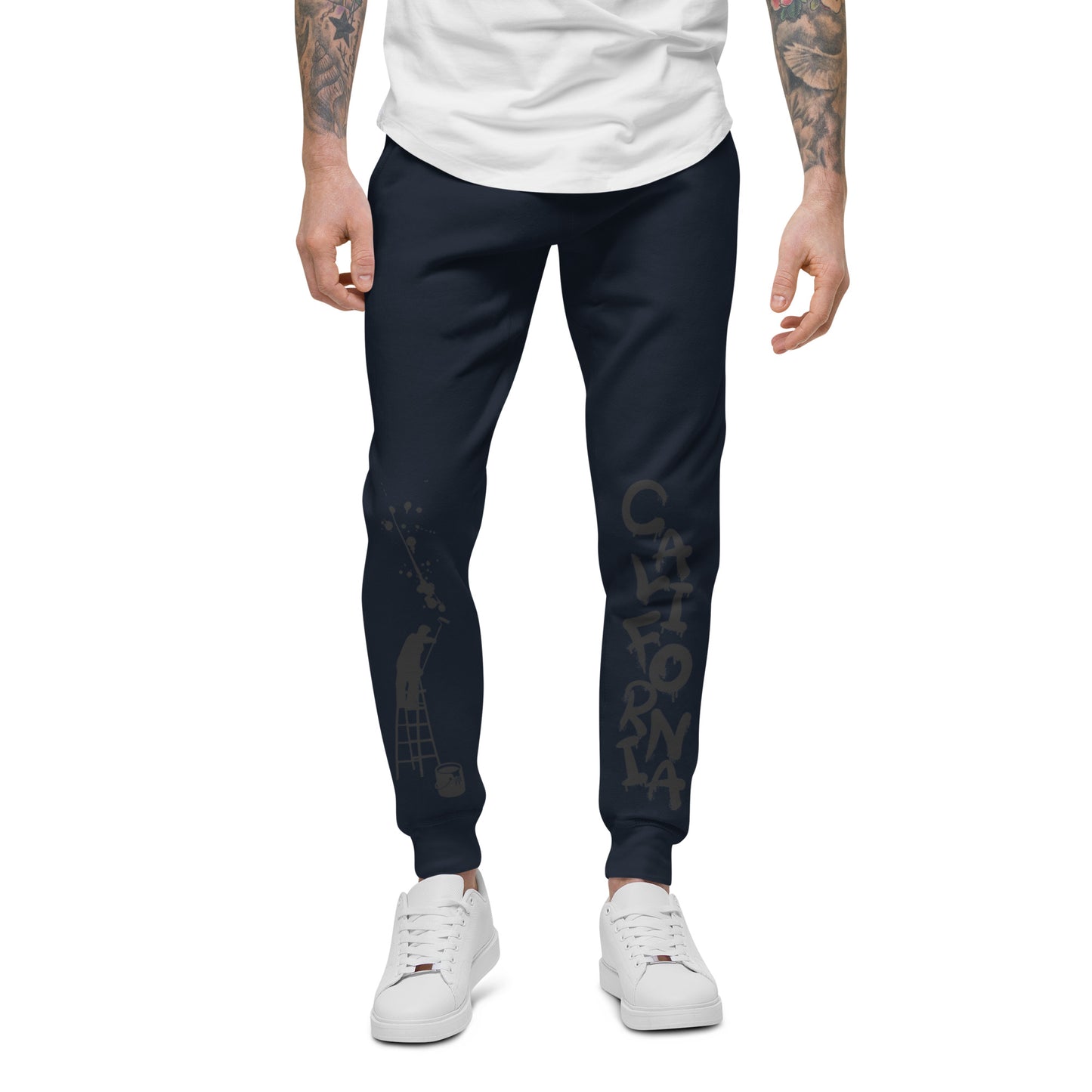 California Japanese Katakana, graffiti art, Painting Unisex fleece sweatpants