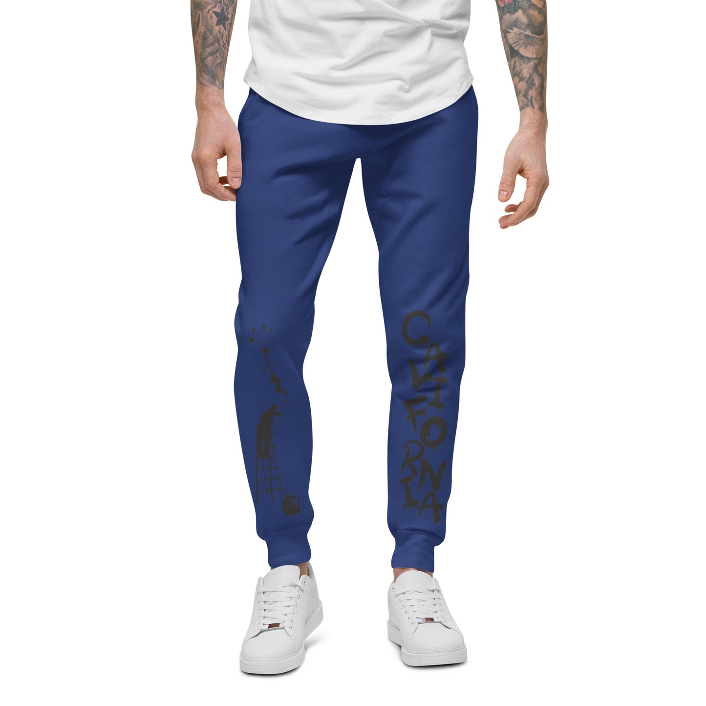 California Japanese Katakana, graffiti art, Painting Unisex fleece sweatpants