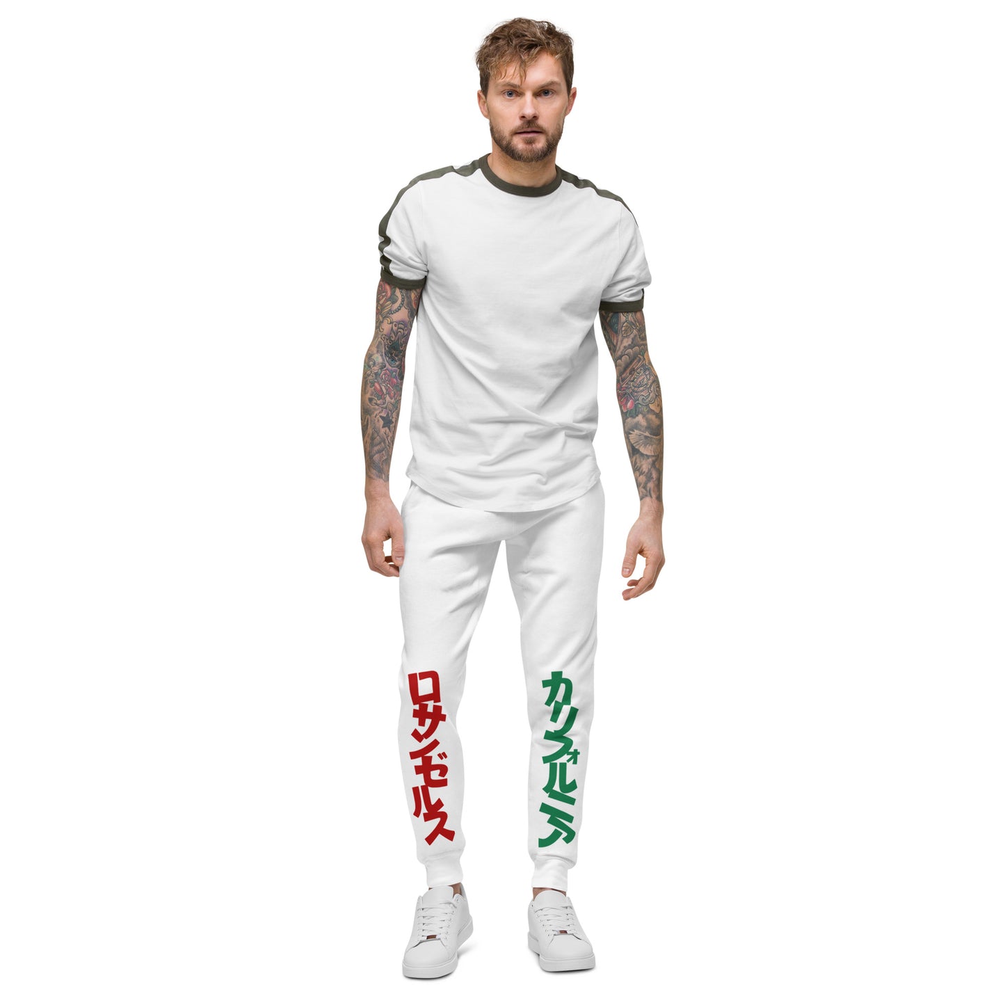 California  Japanese Katakana, graffiti art  Unisex fleece sweatpants