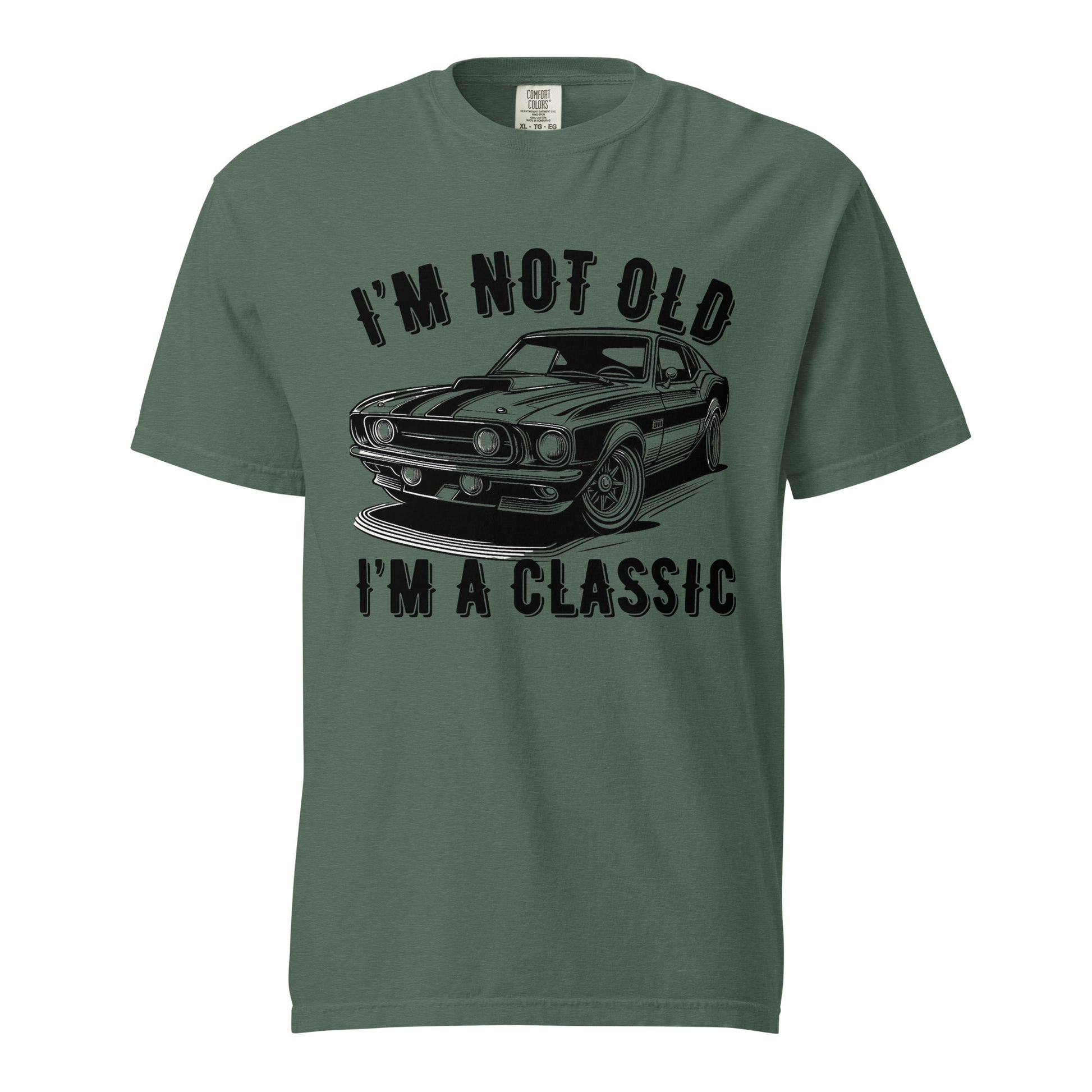  I'm Not Old I'm a Classic, Vintage Car Fan, Retro Vintage, Unisex garment-dyed heavyweight t-shirt