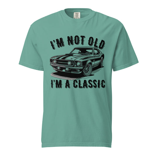  I'm Not Old I'm a Classic, Vintage Car Fan, Retro Vintage, Unisex garment-dyed heavyweight t-shirt