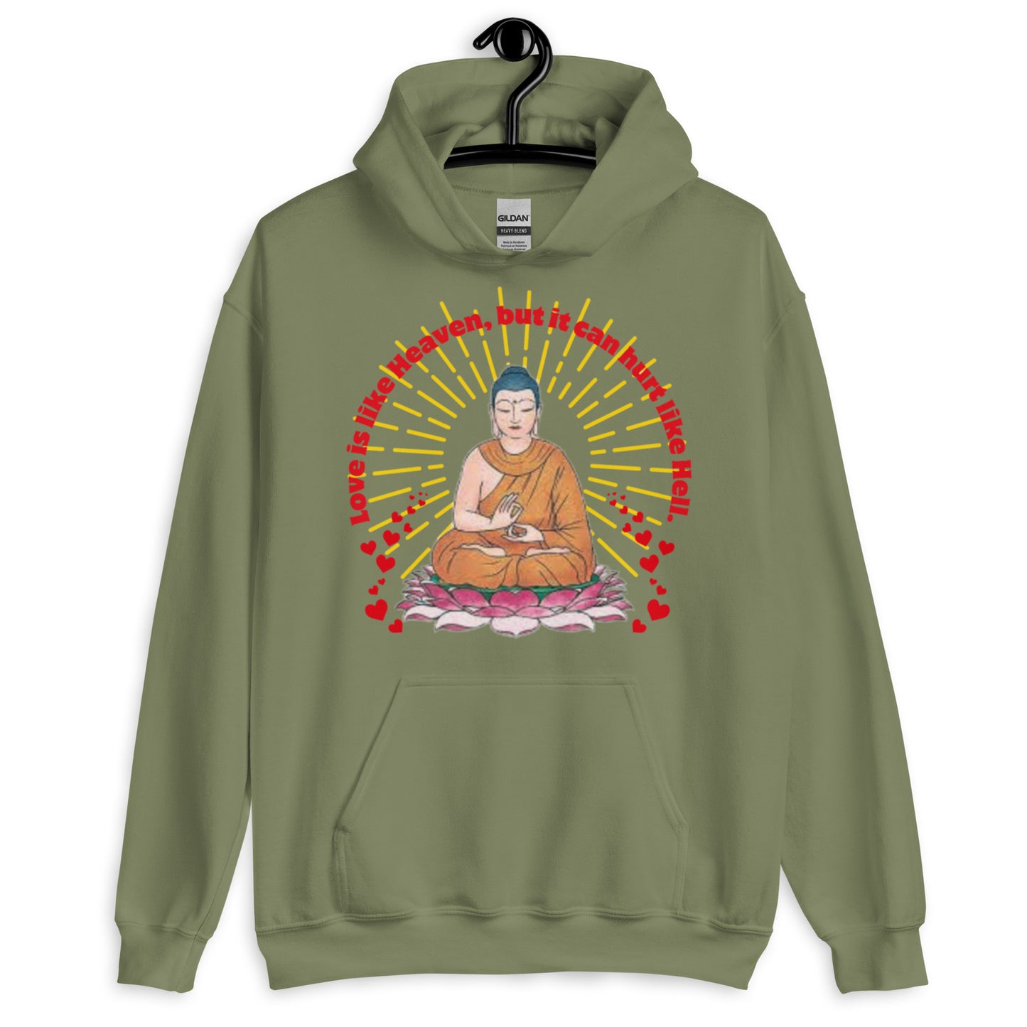 Japanese  Buddha, tenjoutenge Unisex Hoodie
