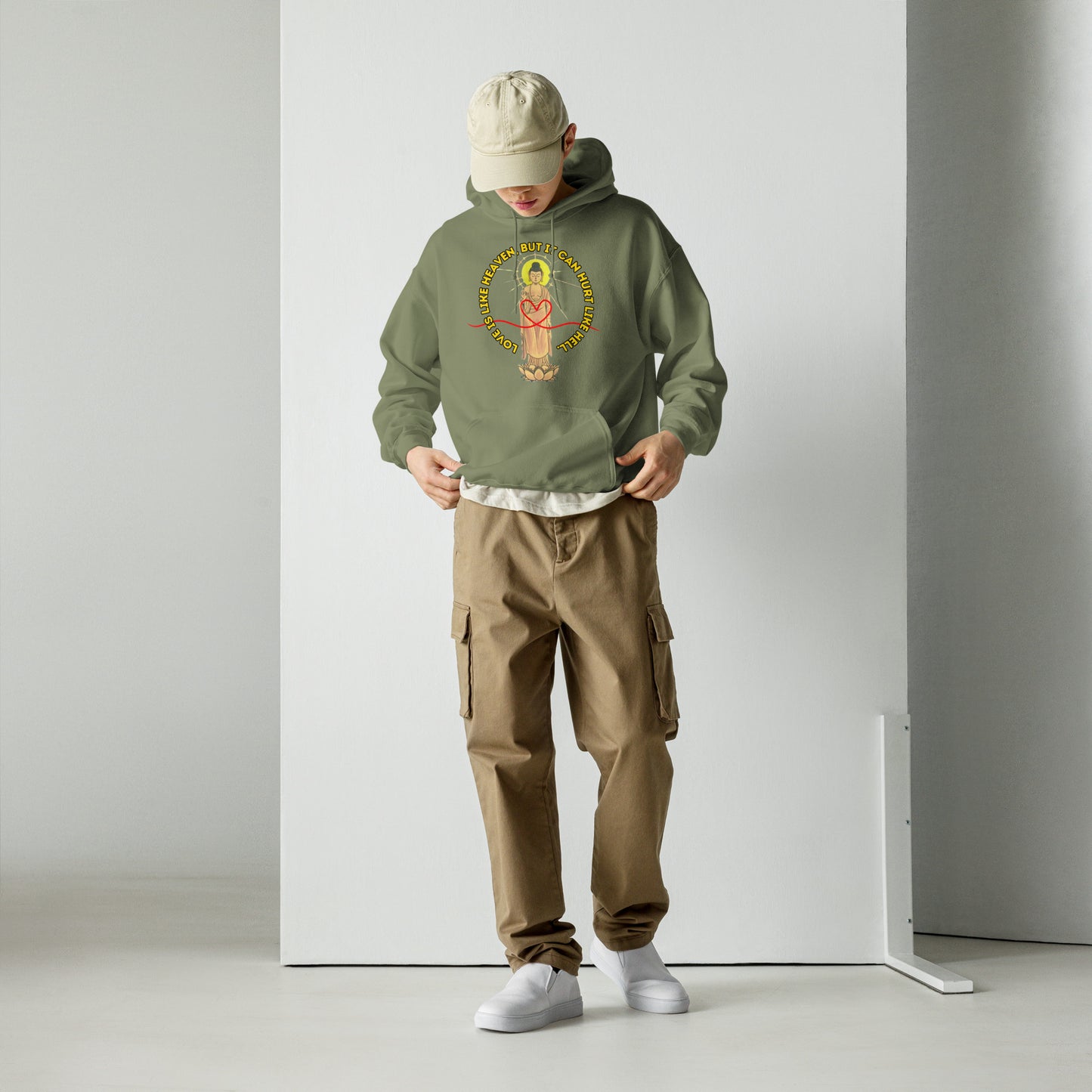 Japanese  Buddha, wakeiseijaku, Unisex Hoodie