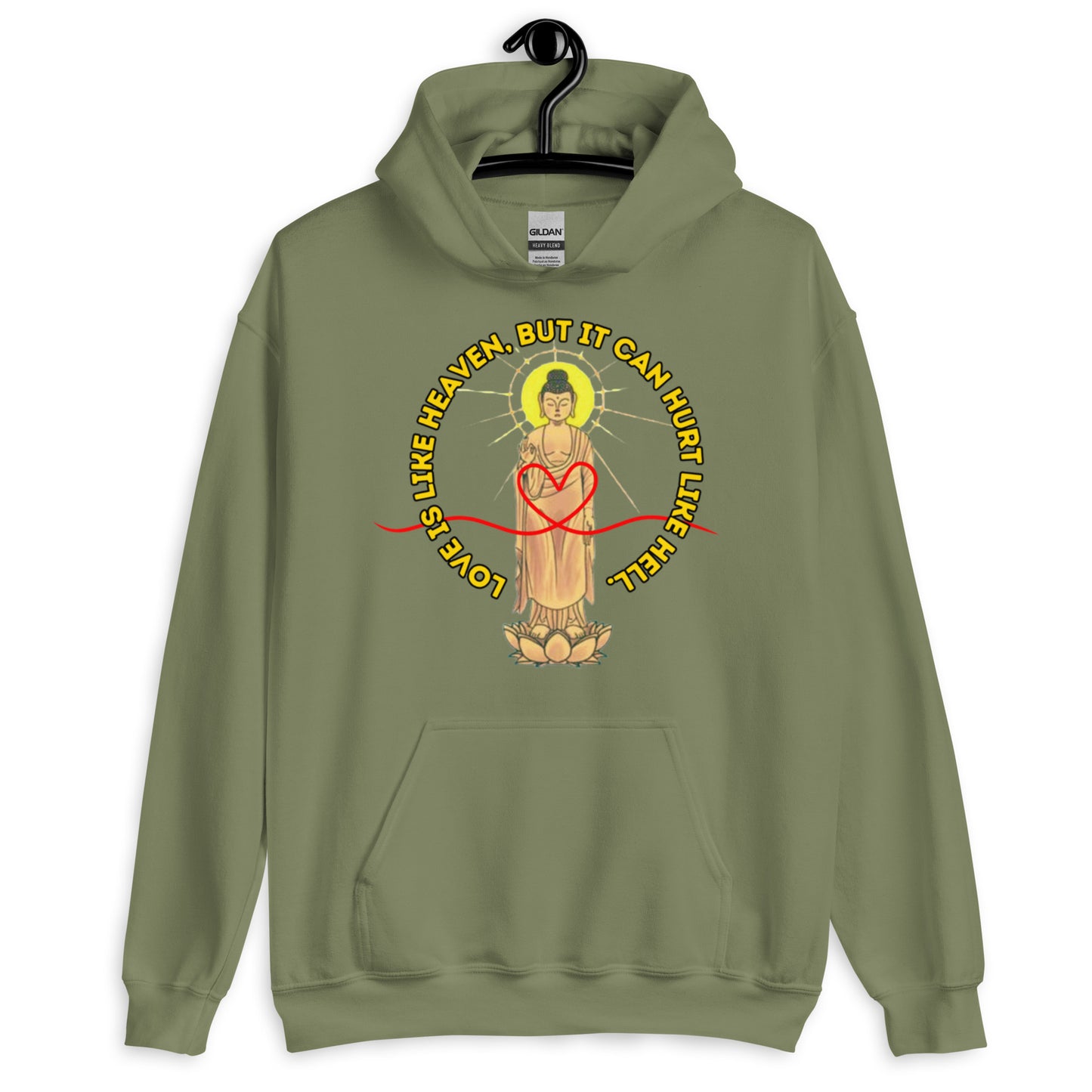 Japanese  Buddha, wakeiseijaku, Unisex Hoodie