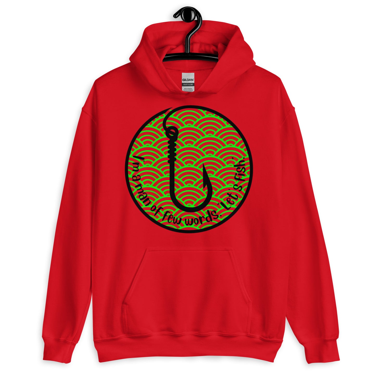 I'm a man of few words Let's Fish  Fishing Unisex Hoodie