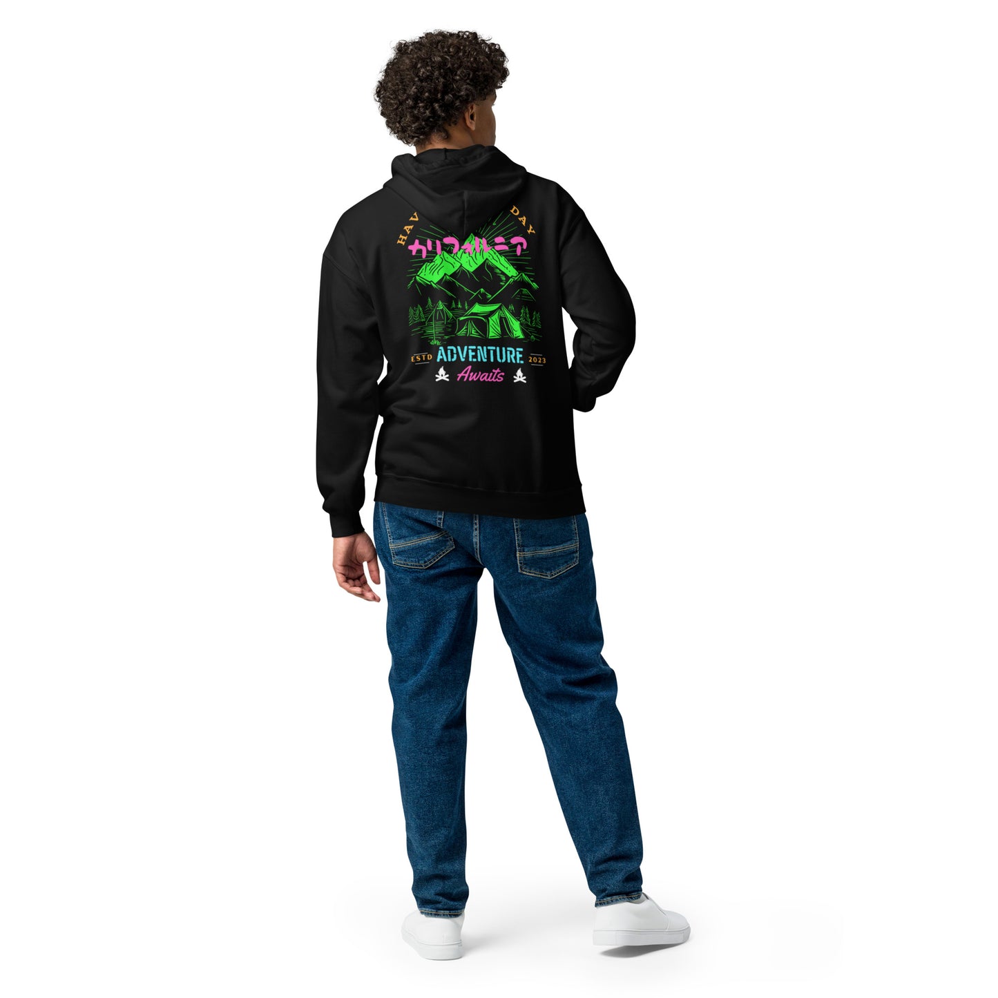 Have a Great Day California Unisex heavy blend zip hoodie