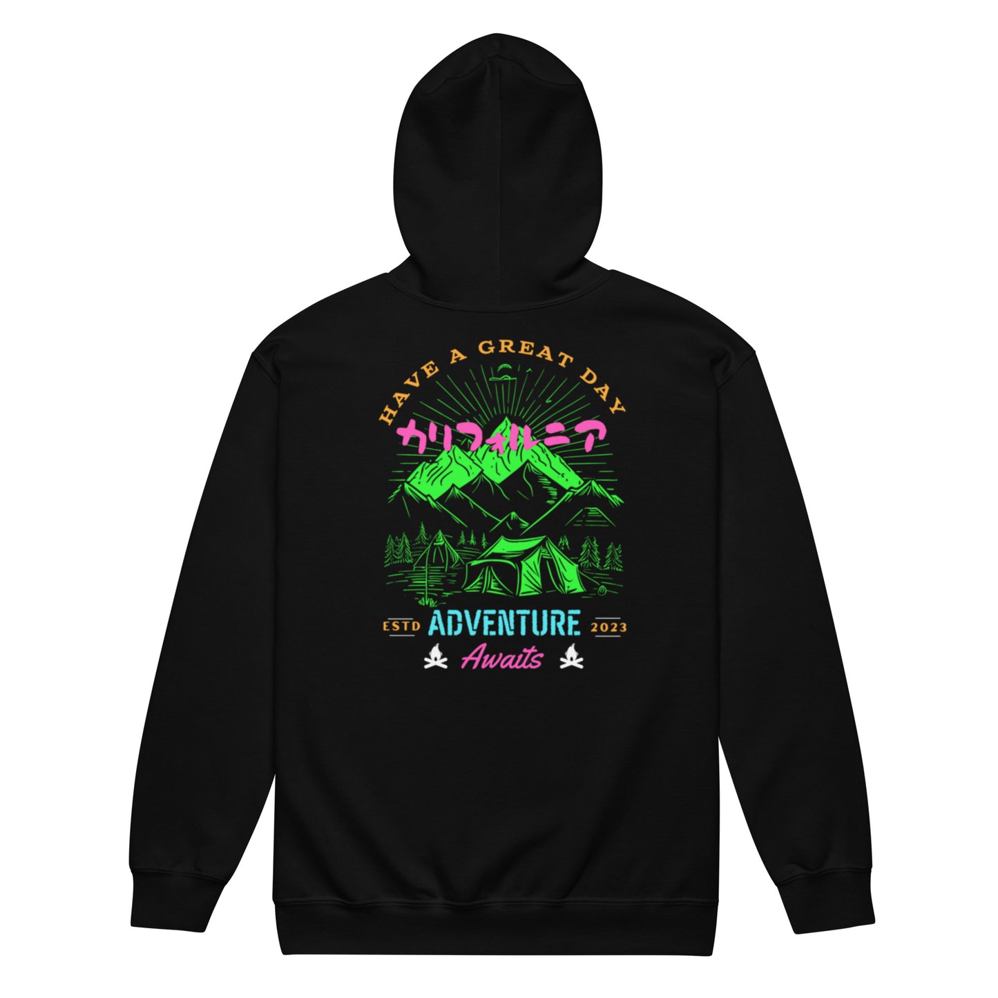 Have a Great Day California Unisex heavy blend zip hoodie