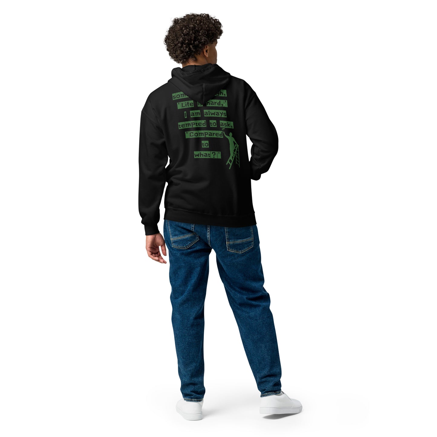 'Life is hard,' Unisex heavy blend zip hoodie