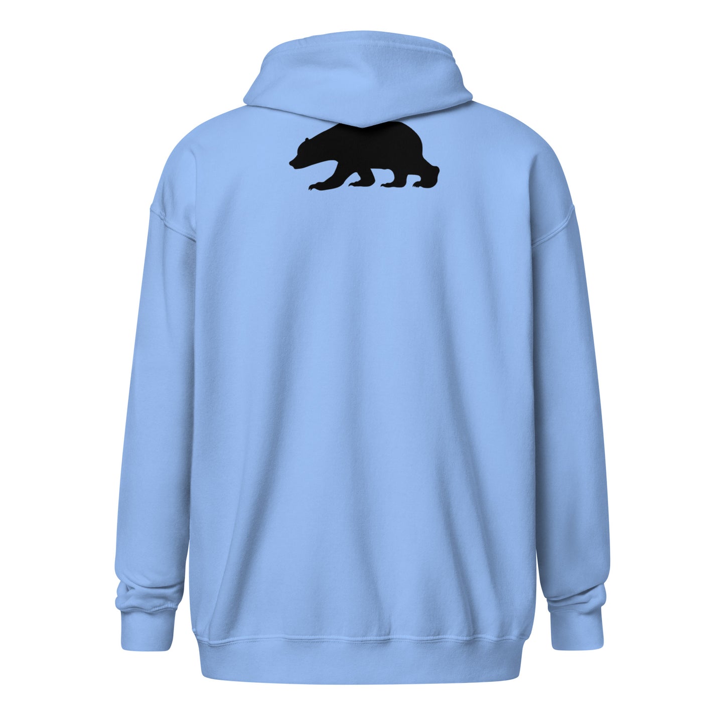 California, Grizzly Bear, Japanese, Katakana, Unisex heavy blend zip hoodie