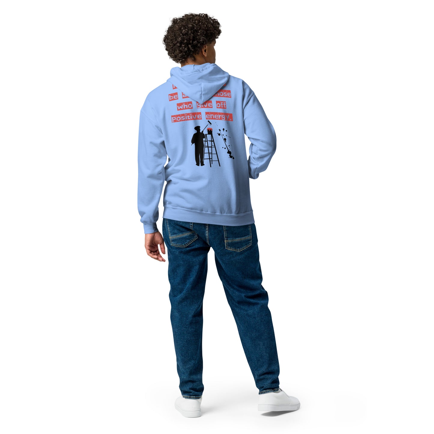 People like to be around those who give off positive energy. Unisex heavy blend zip hoodie