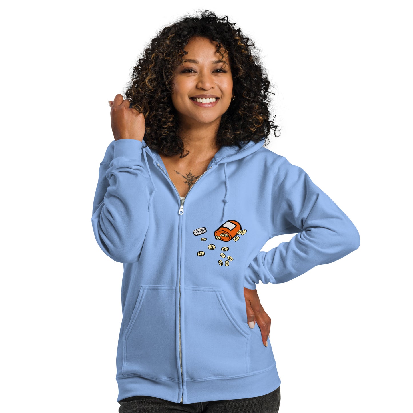 Being positive is the best medicine you can take. Unisex heavy blend zip hoodie