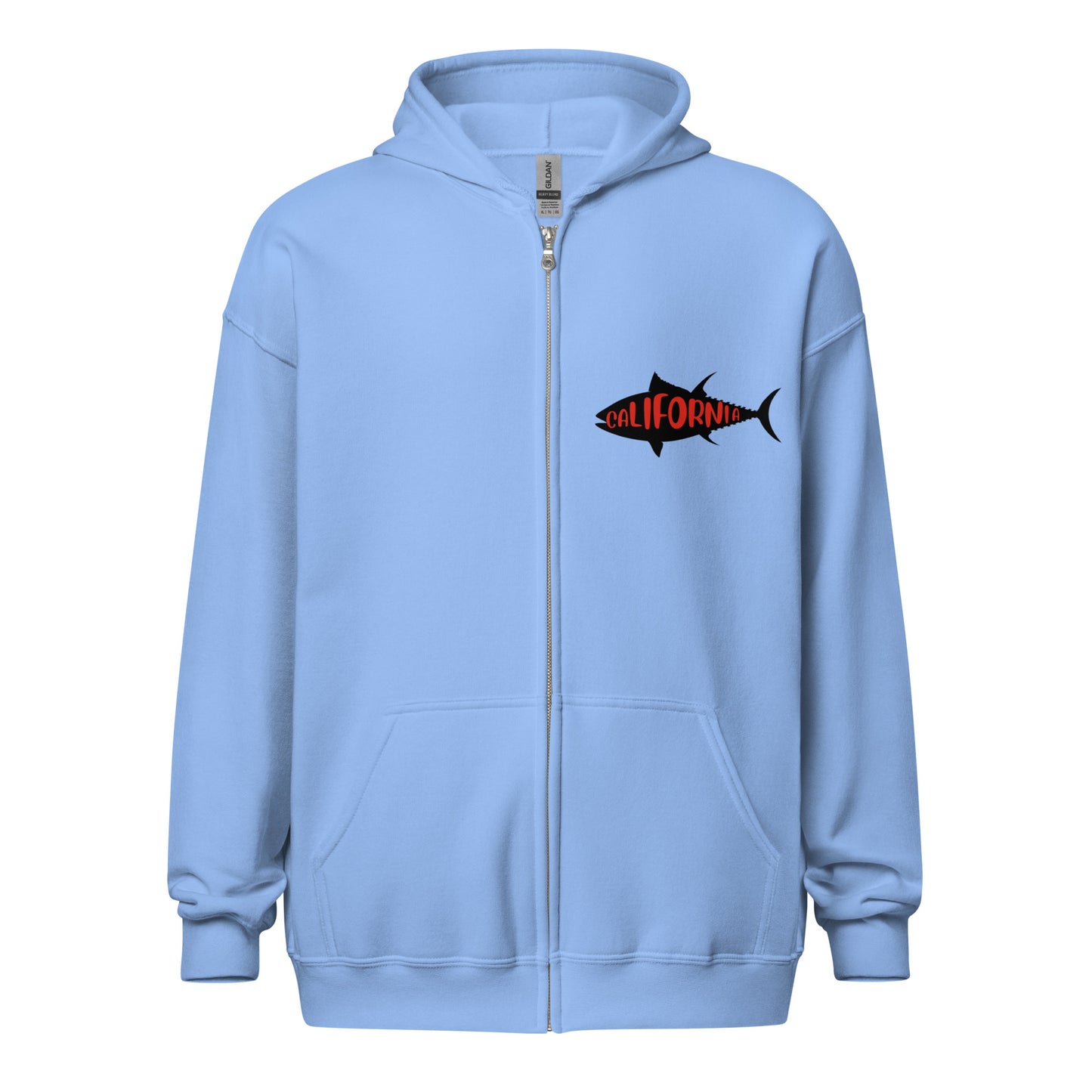 I'm a man Fishing Tuna  Unisex heavy blend zip hoodie