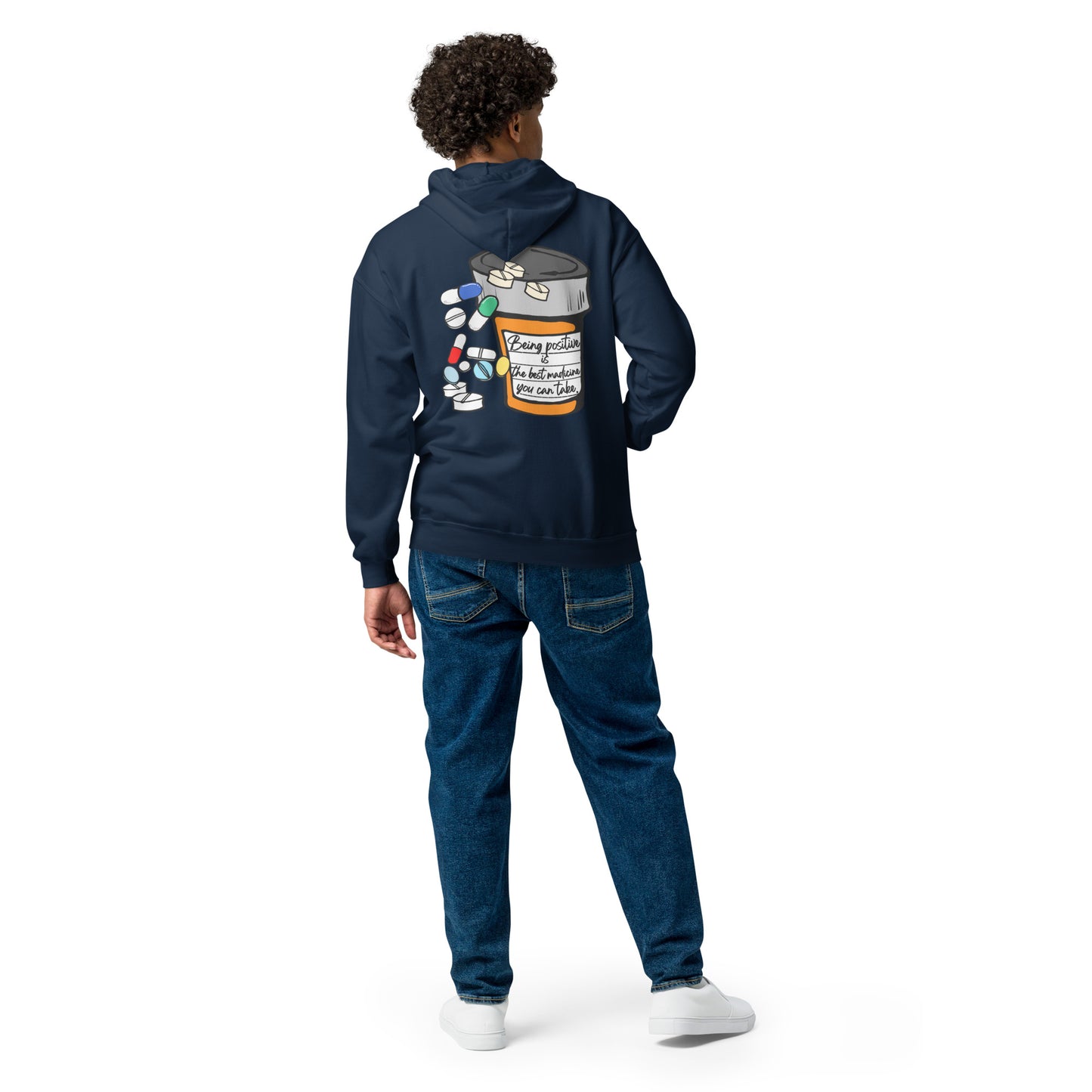 Being positive is the best medicine you can take. Unisex heavy blend zip hoodie