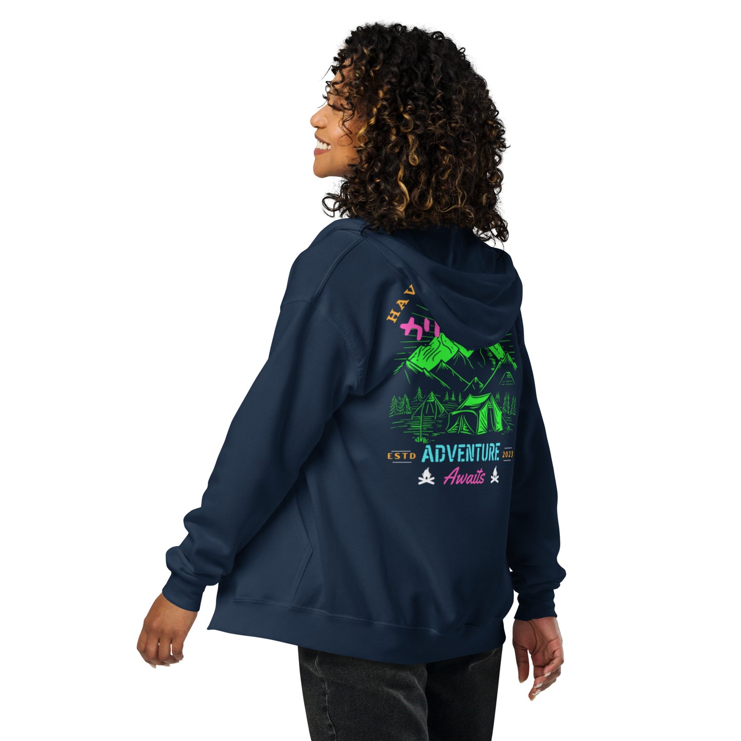Have a Great Day California Unisex heavy blend zip hoodie