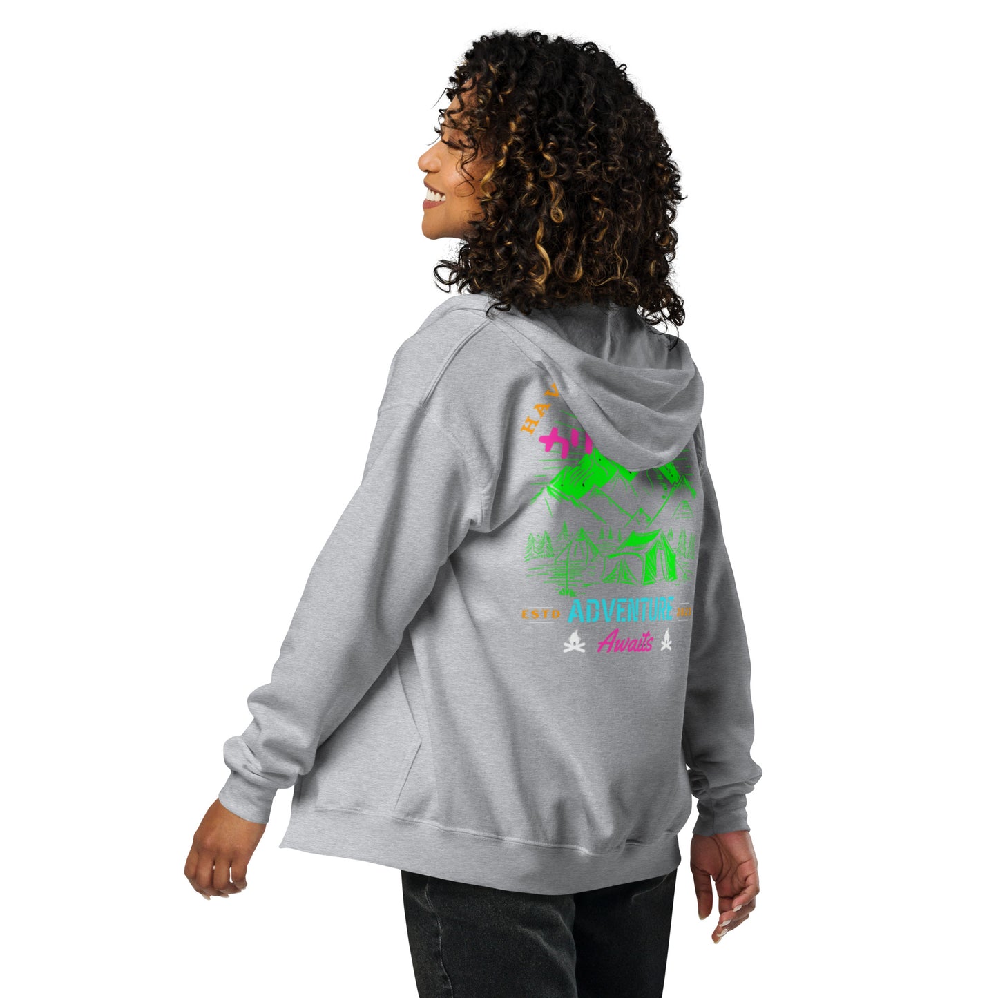 Have a Great Day California Unisex heavy blend zip hoodie
