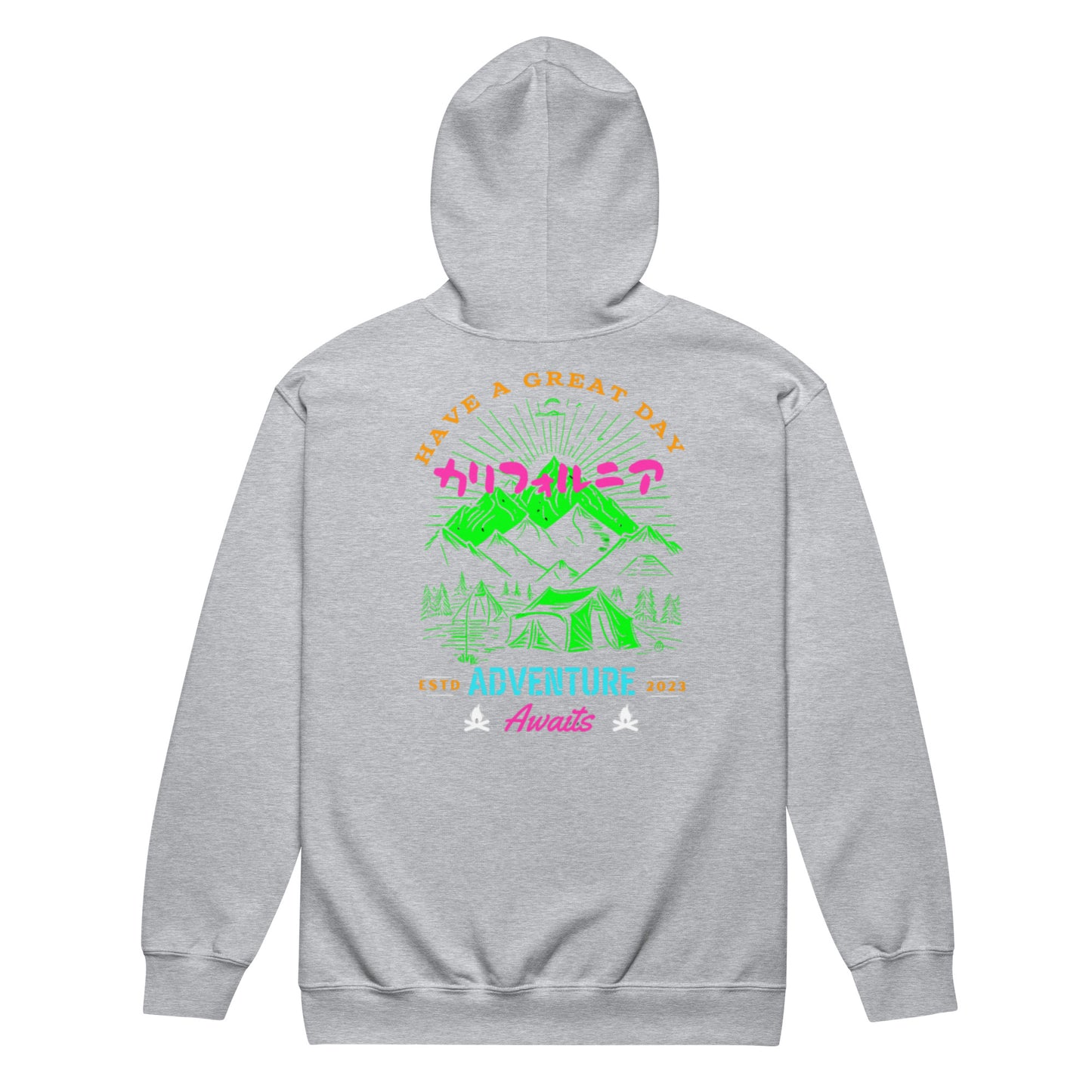 Have a Great Day California Unisex heavy blend zip hoodie