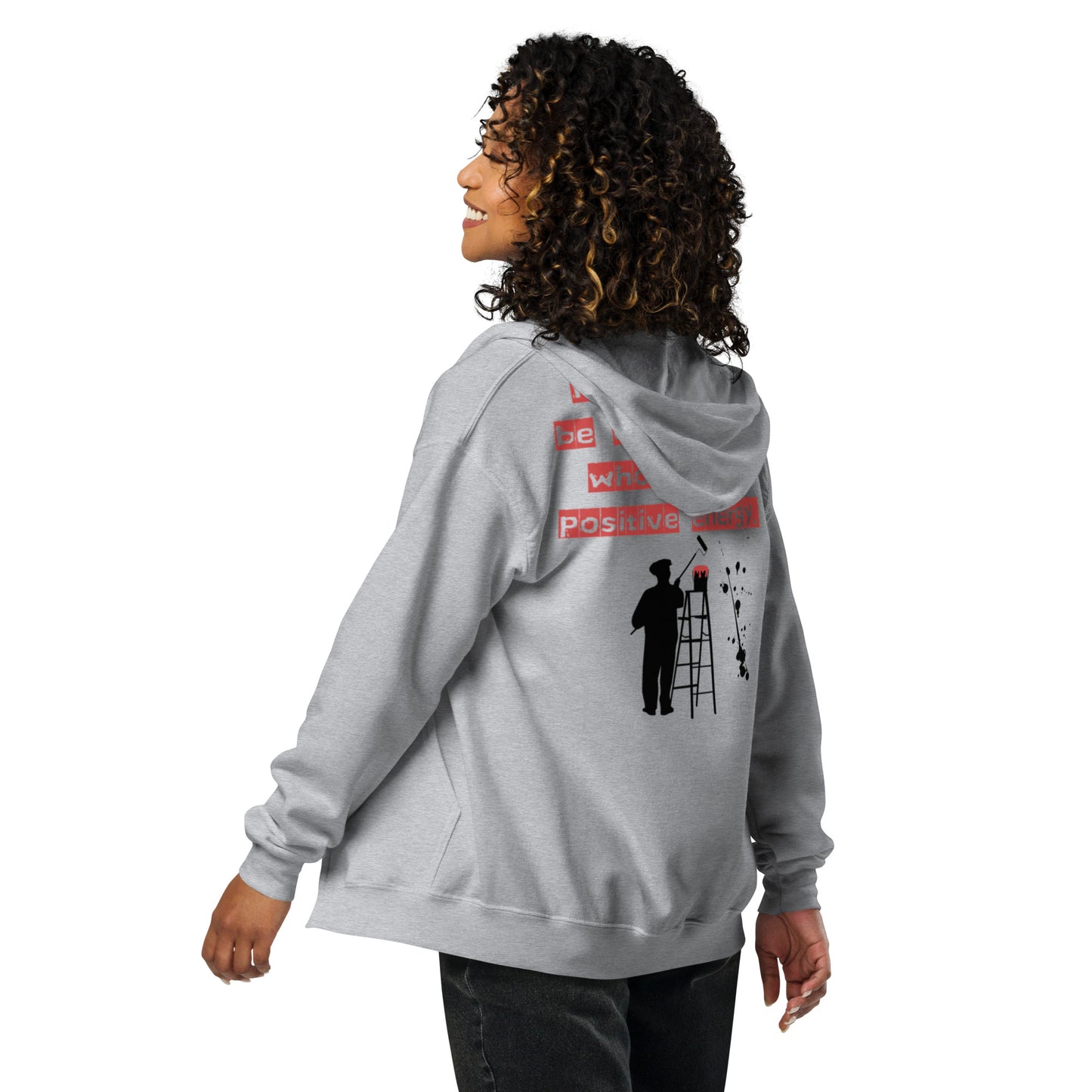 People like to be around those who give off positive energy. Unisex heavy blend zip hoodie