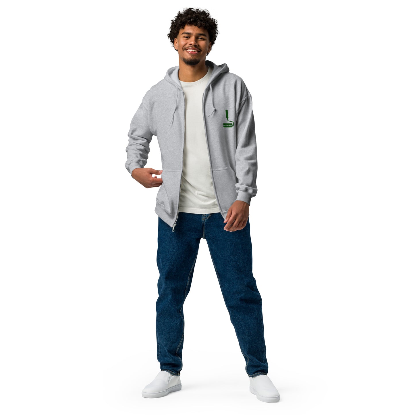 'Life is hard,' Unisex heavy blend zip hoodie