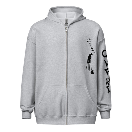 California Japanese Katakana, graffiti art  Unisex heavy blend zip hoodie