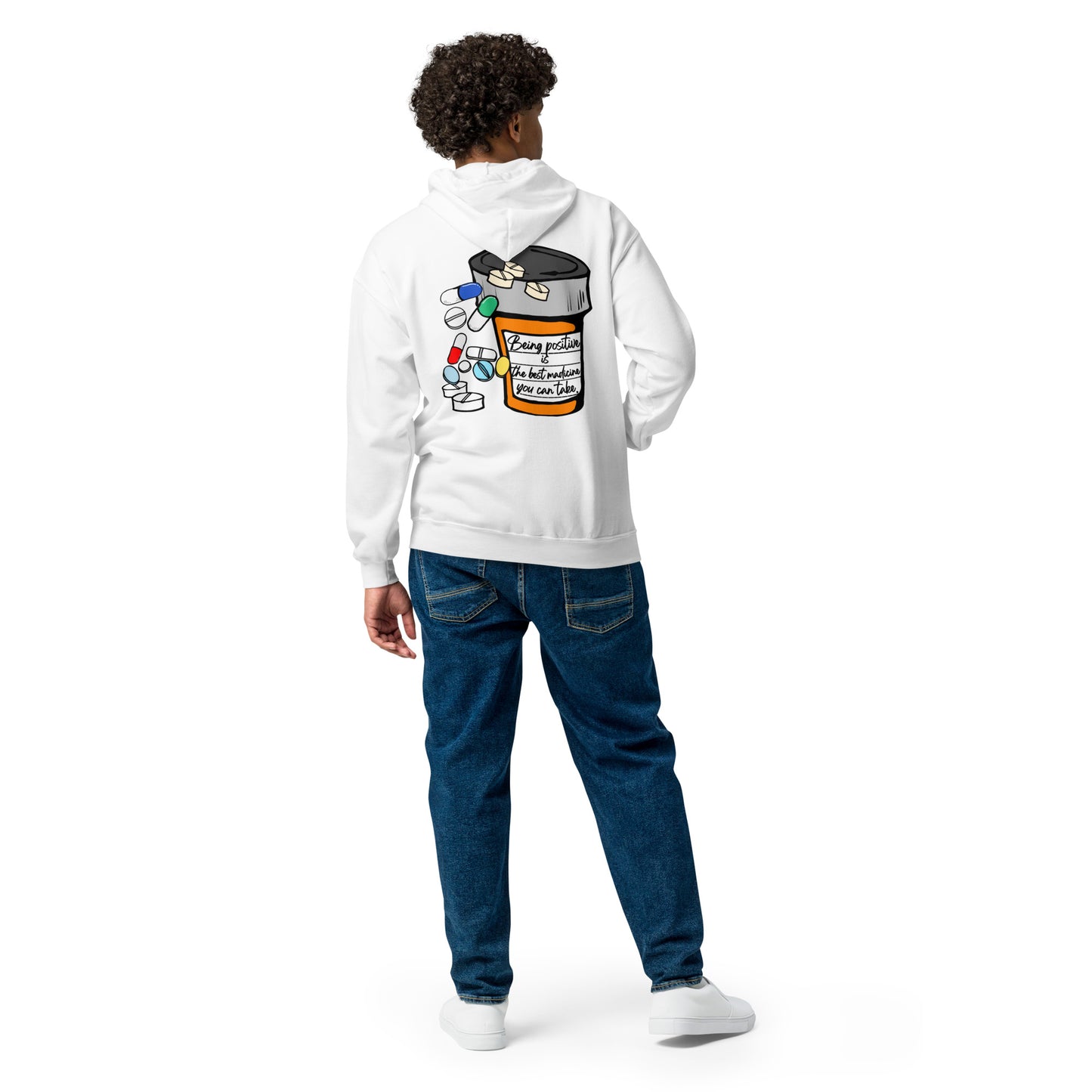 Being positive is the best medicine you can take. Unisex heavy blend zip hoodie