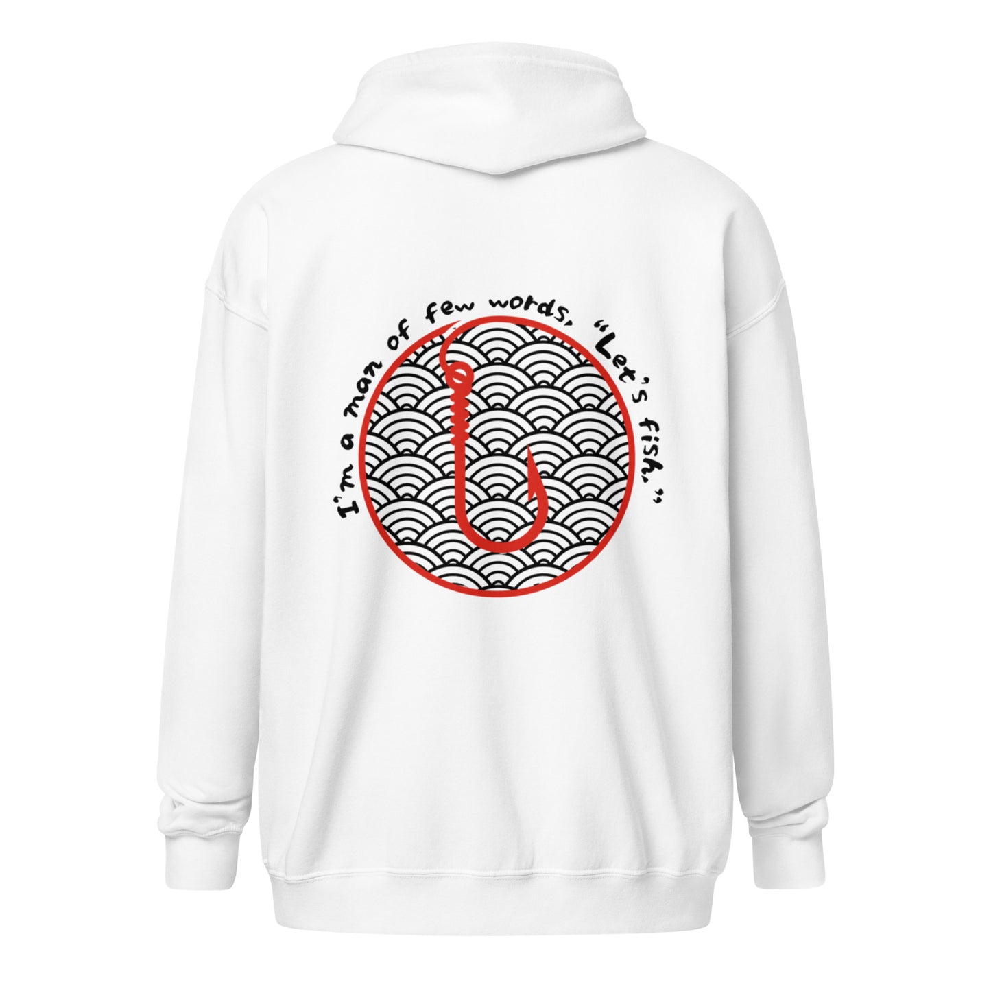 I'm a man Fishing Tuna  Unisex heavy blend zip hoodie