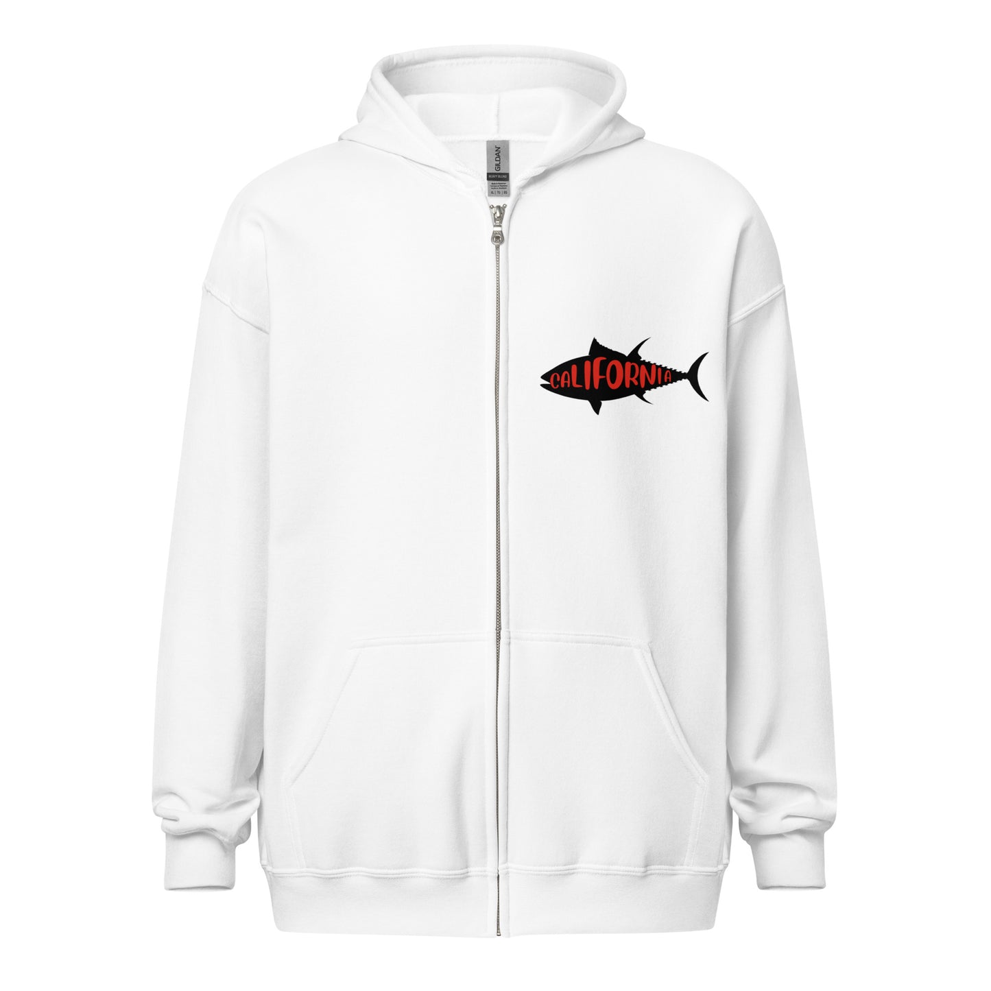 I'm a man Fishing Tuna  Unisex heavy blend zip hoodie