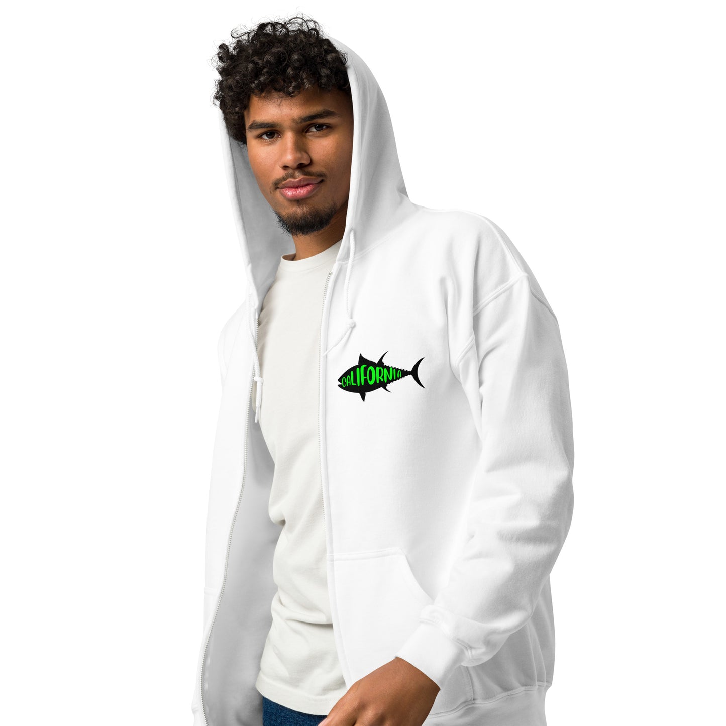 I'm a man Gone Fishing Unisex heavy blend zip hoodie