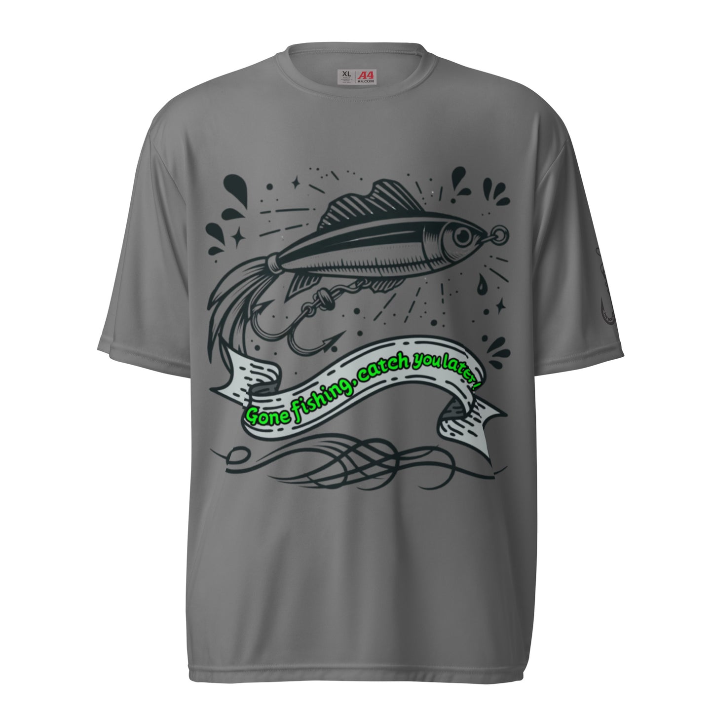 Fishing, Fishing Dad, Tattoo, Kawaii Unisex performance crew neck t-shirt