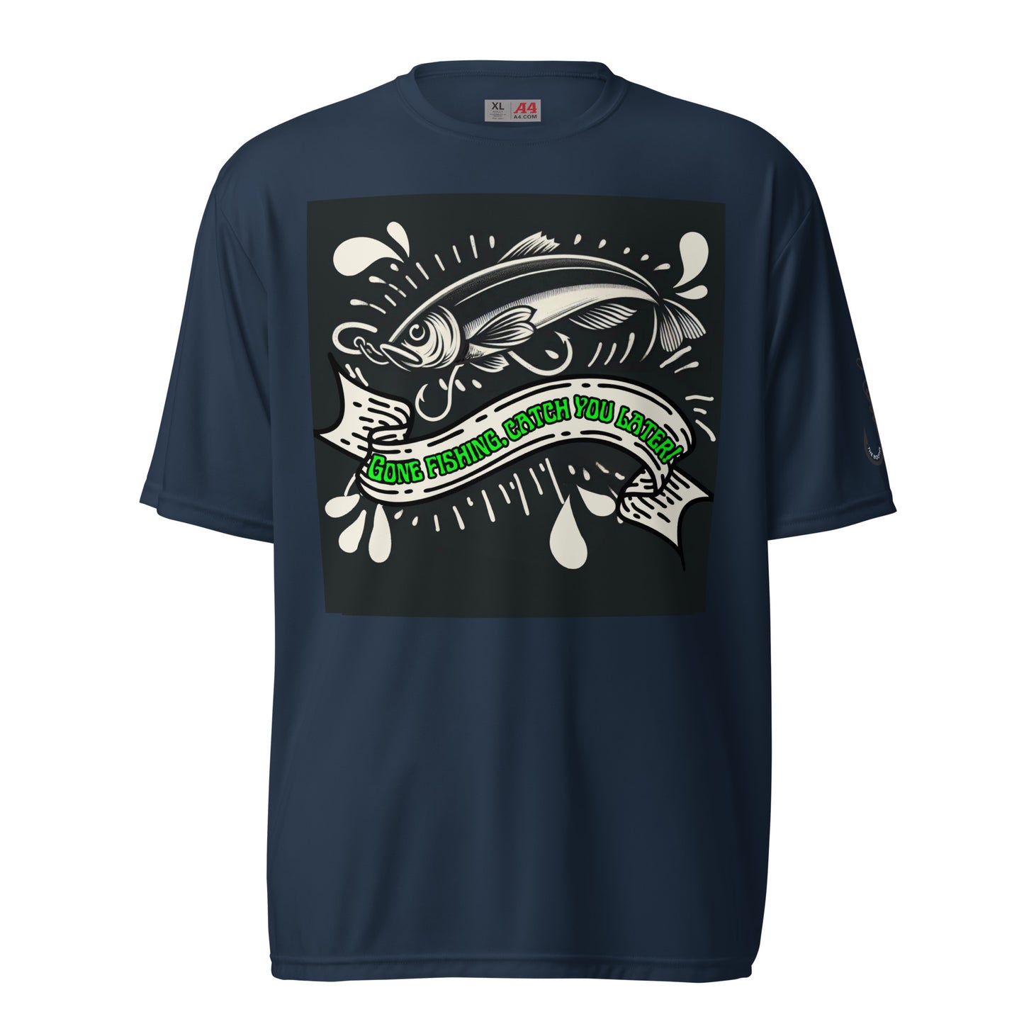 Fishing Dad, Cool, Kawaii, Unisex performance crew neck t-shirt