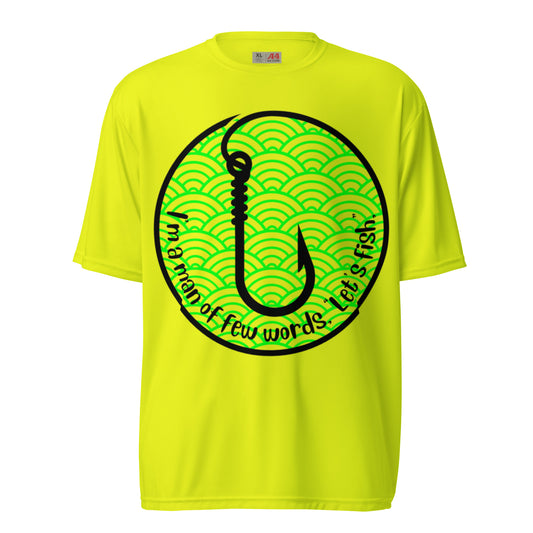 I'm a man Fishing Unisex performance crew neck t-shirt