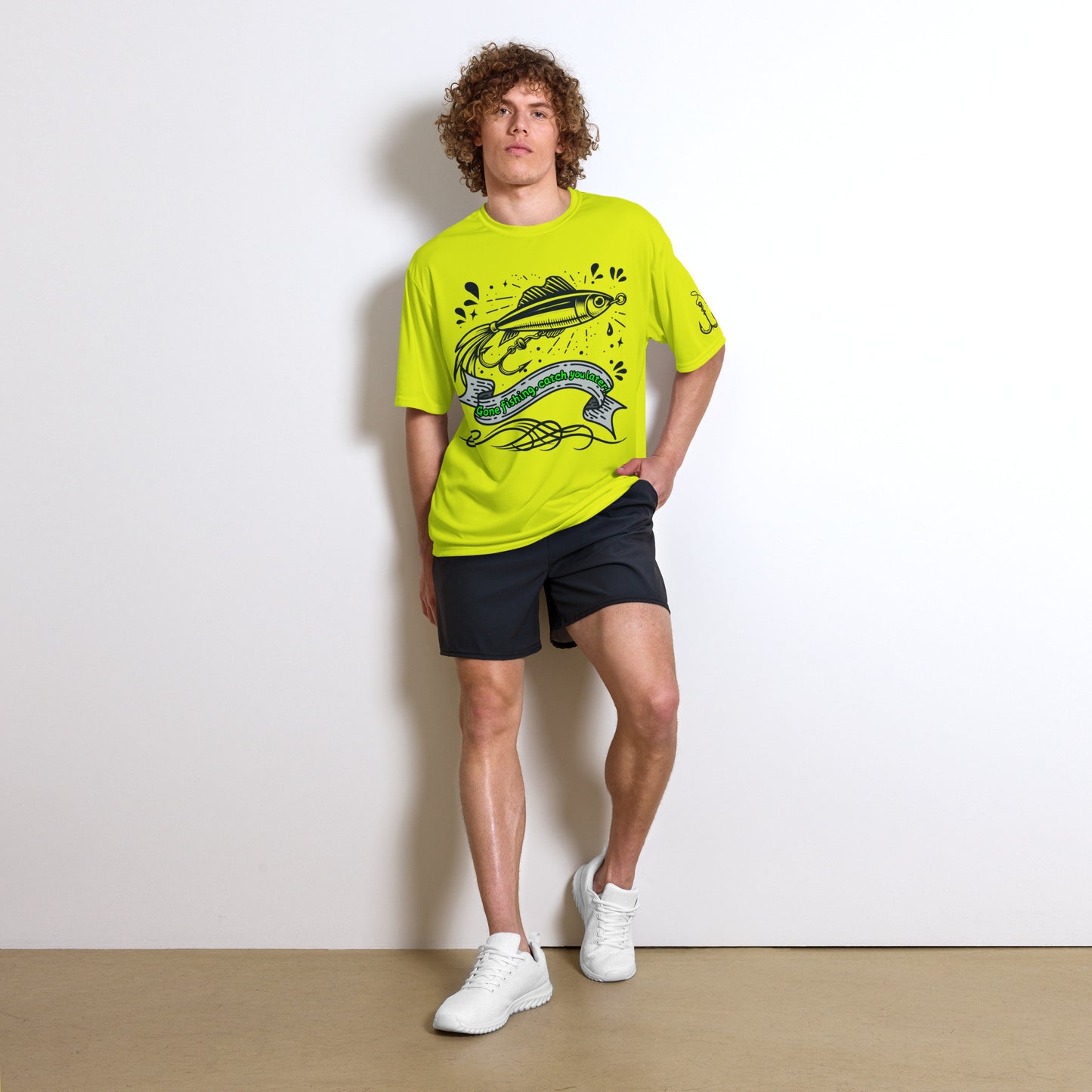 Fishing, Fishing Dad, Tattoo, Kawaii Unisex performance crew neck t-shirt