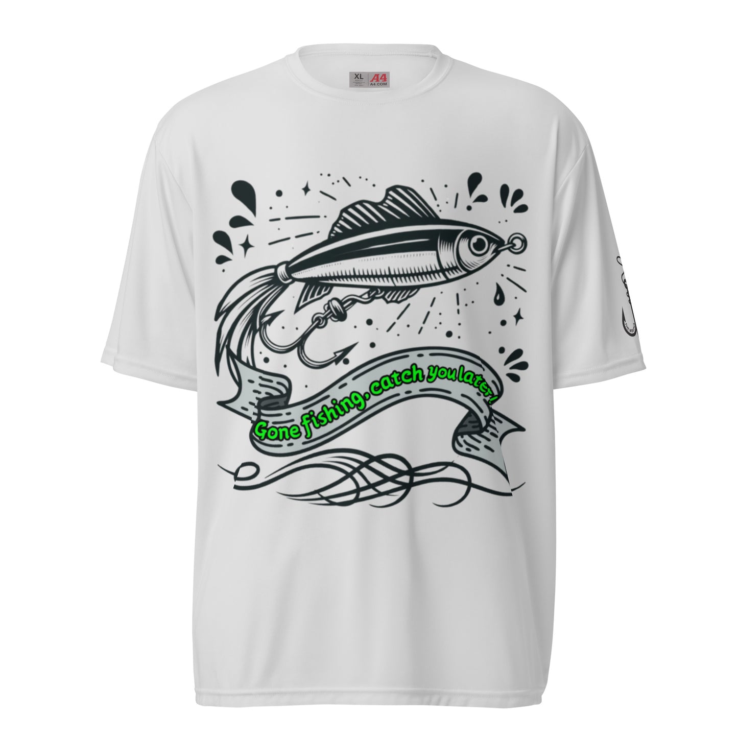 Fishing, Fishing Dad, Tattoo, Kawaii Unisex performance crew neck t-shirt