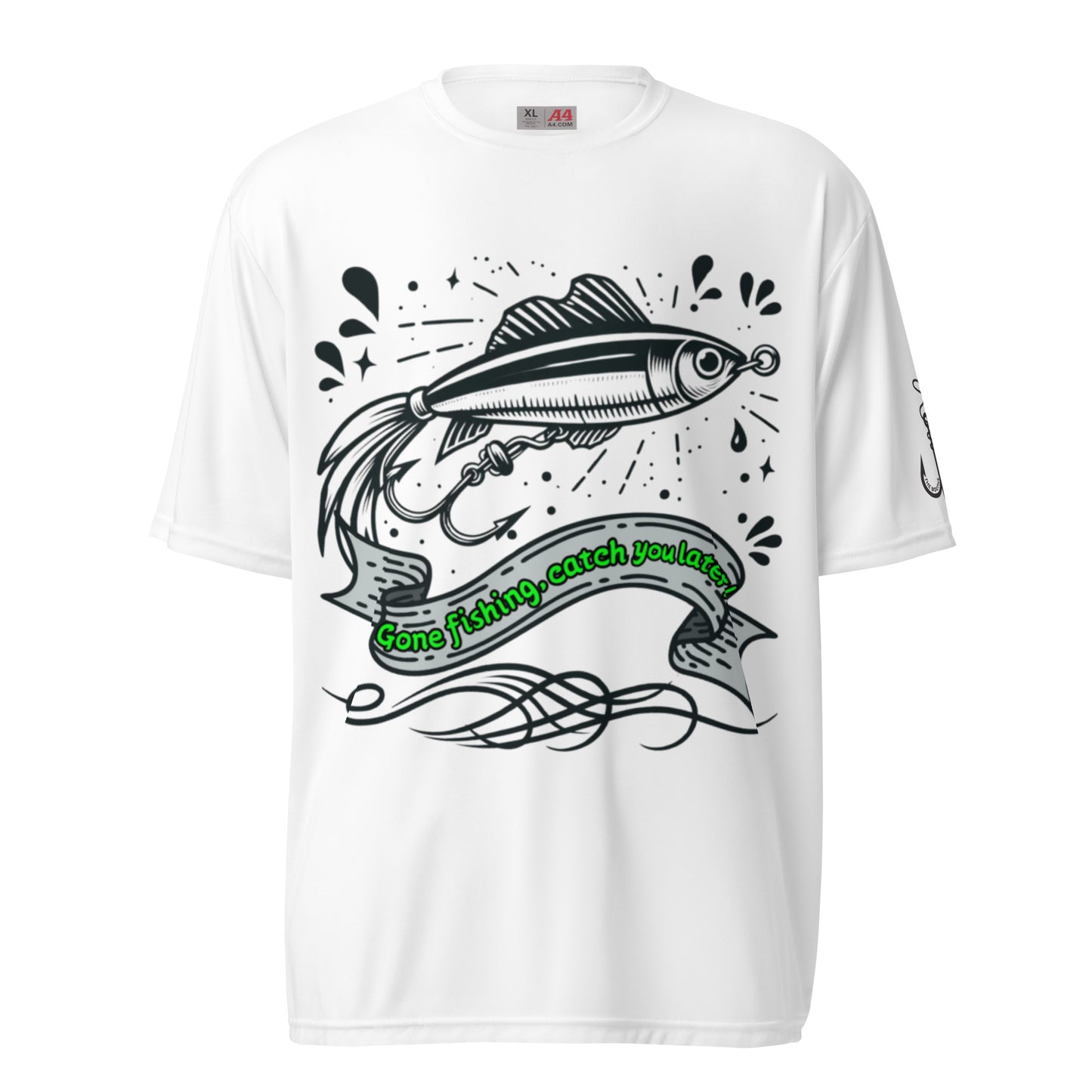 Fishing, Fishing Dad, Tattoo, Kawaii Unisex performance crew neck t-shirt